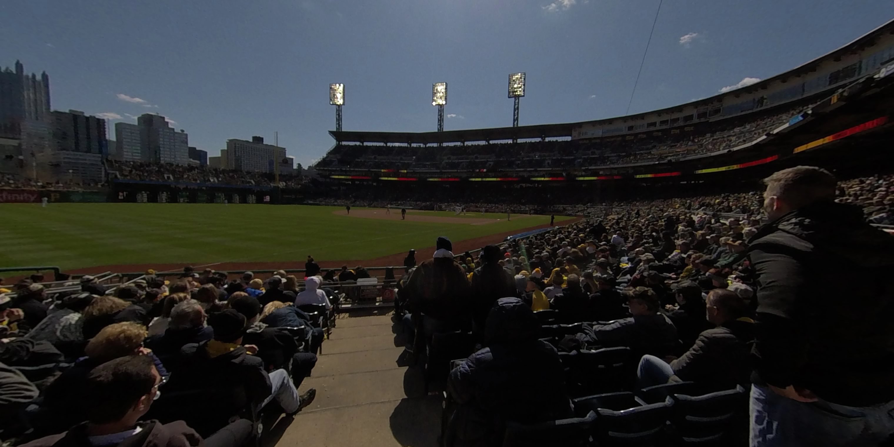 section 29 panoramic seat view  - pnc park