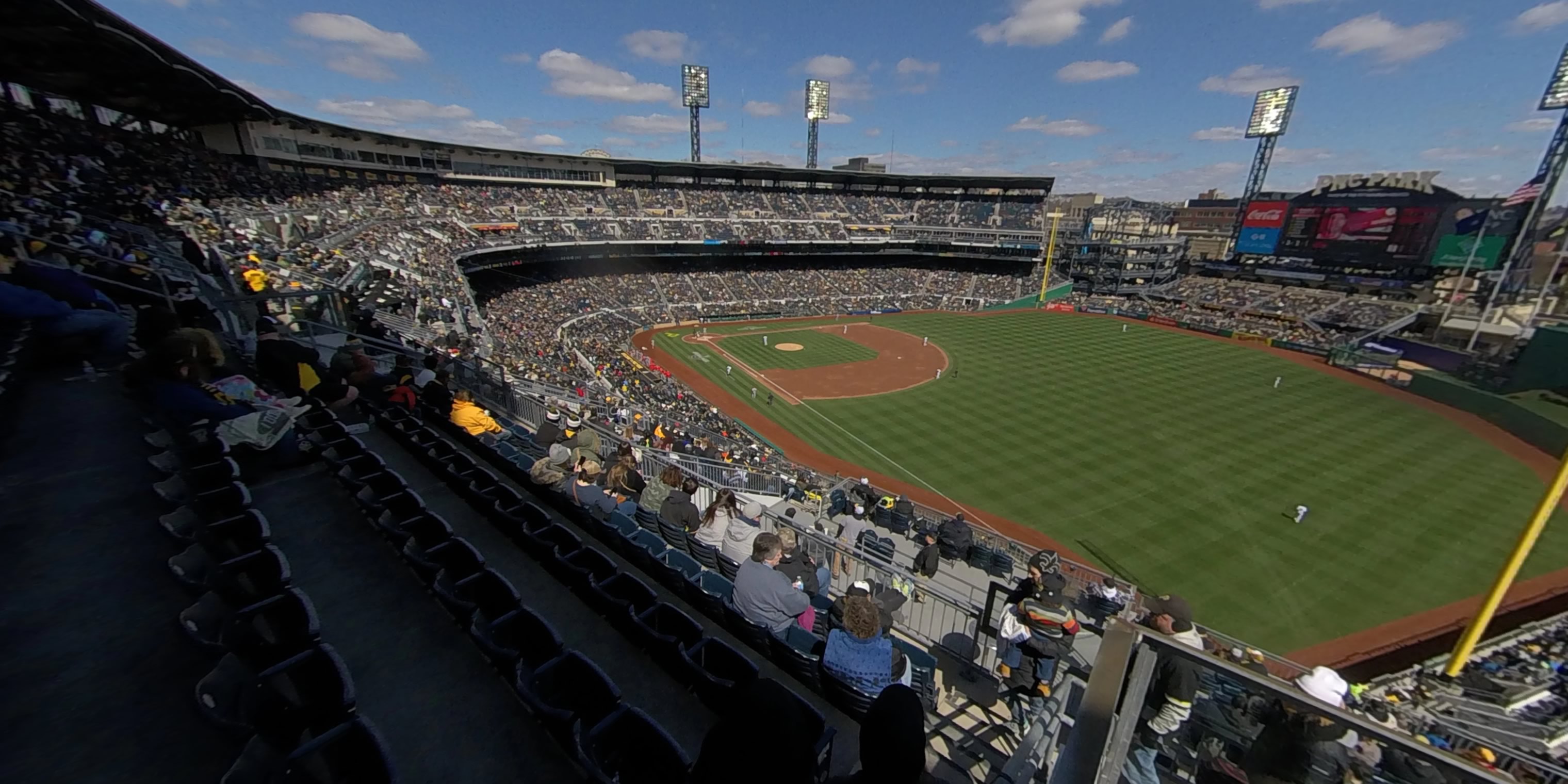 section 301 panoramic seat view  - pnc park