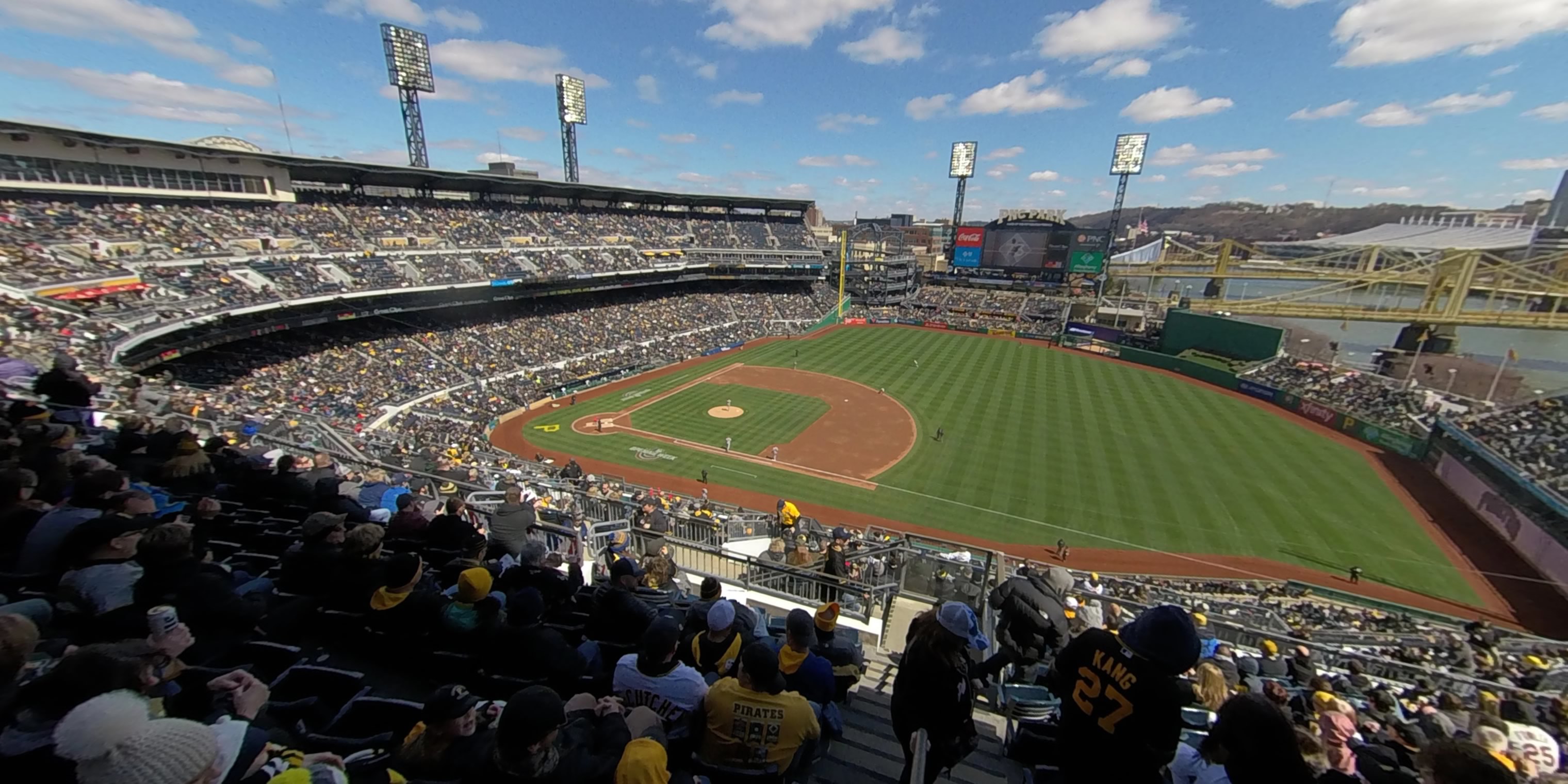 section 307 panoramic seat view  - pnc park