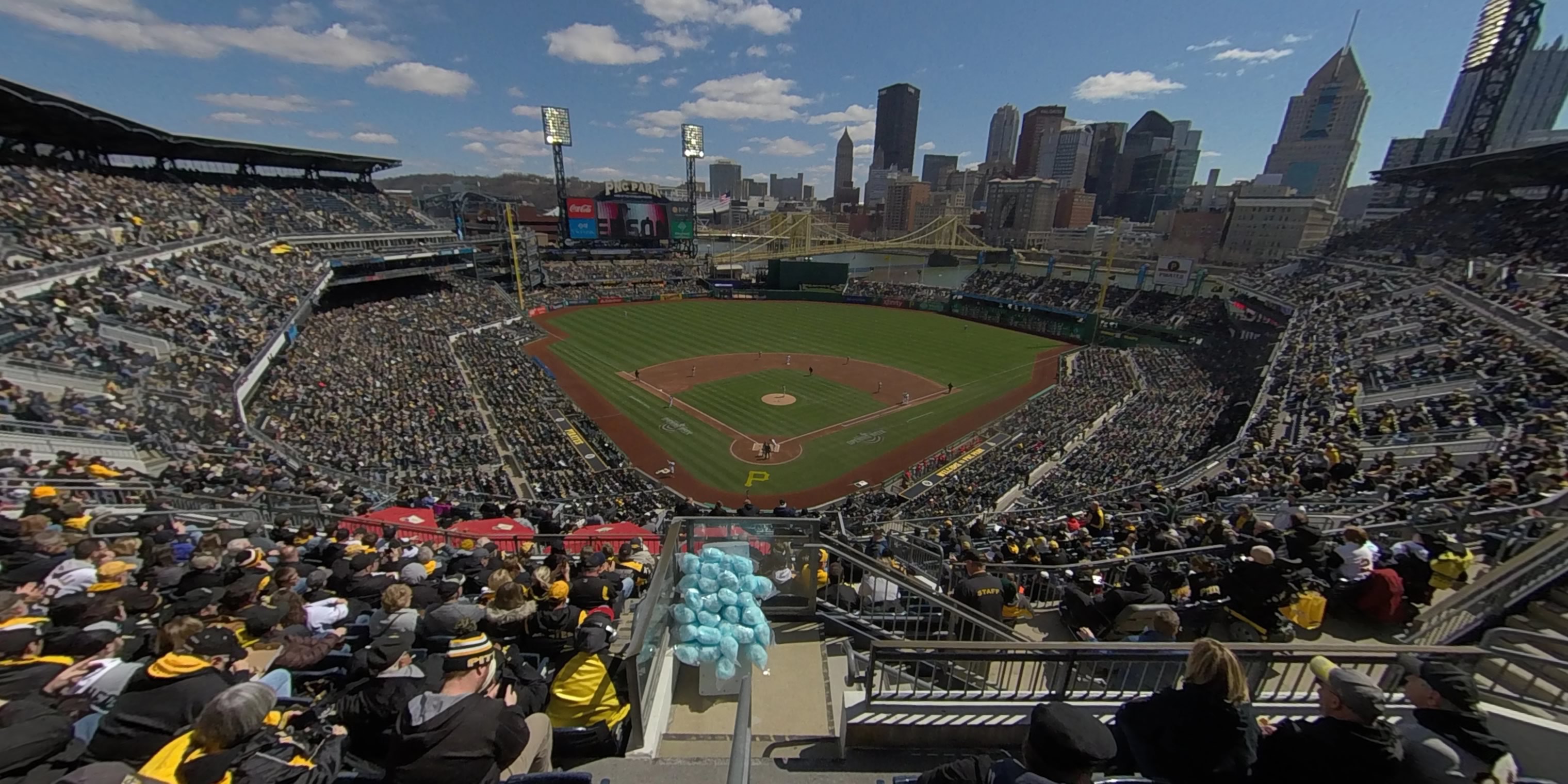 section 315 panoramic seat view  - pnc park