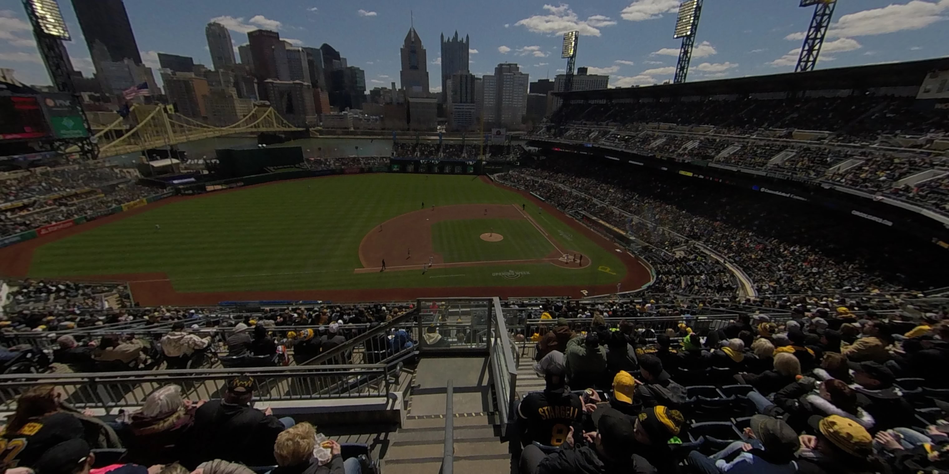 section 323 panoramic seat view  - pnc park