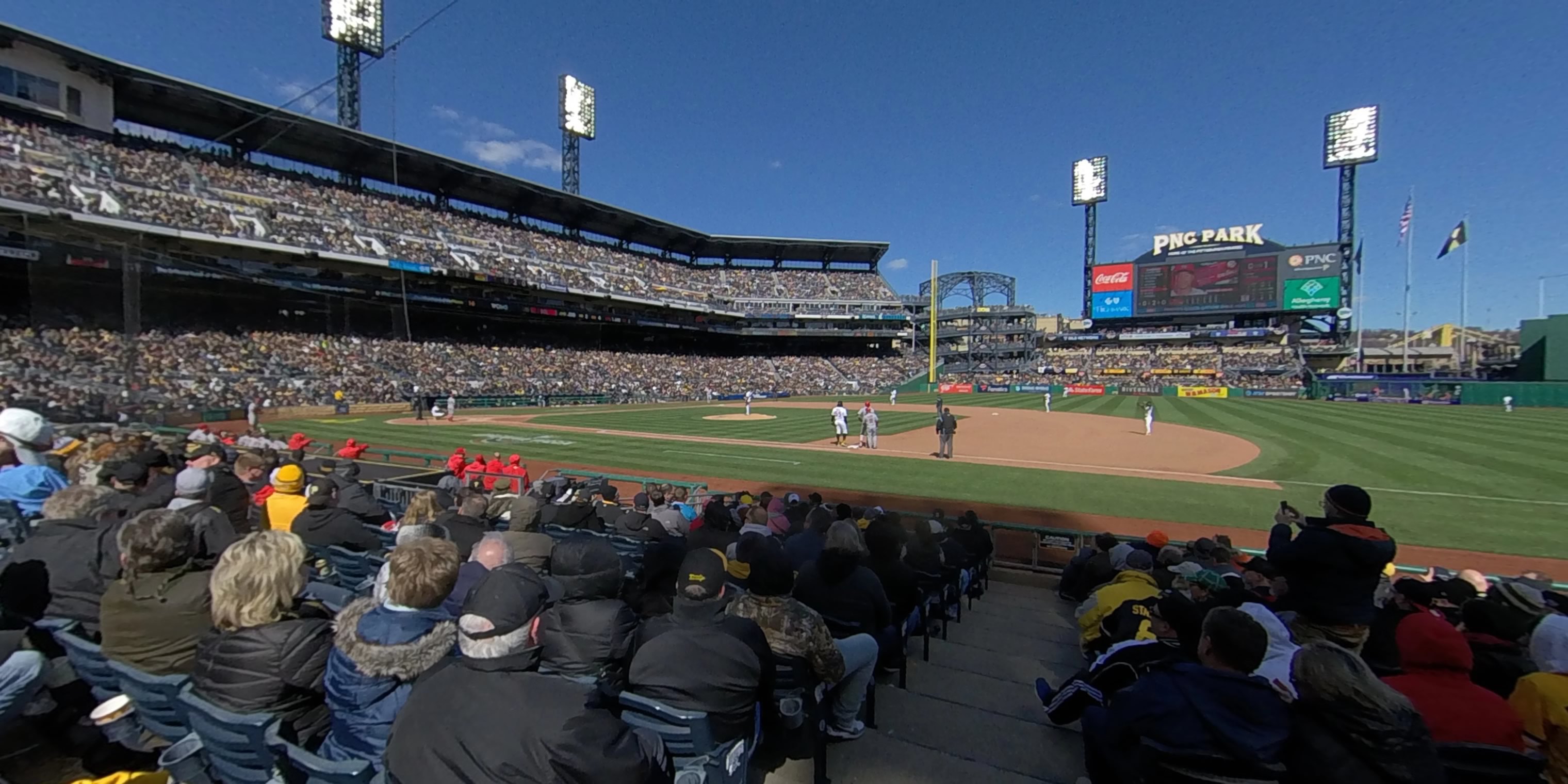 section 8 panoramic seat view  - pnc park