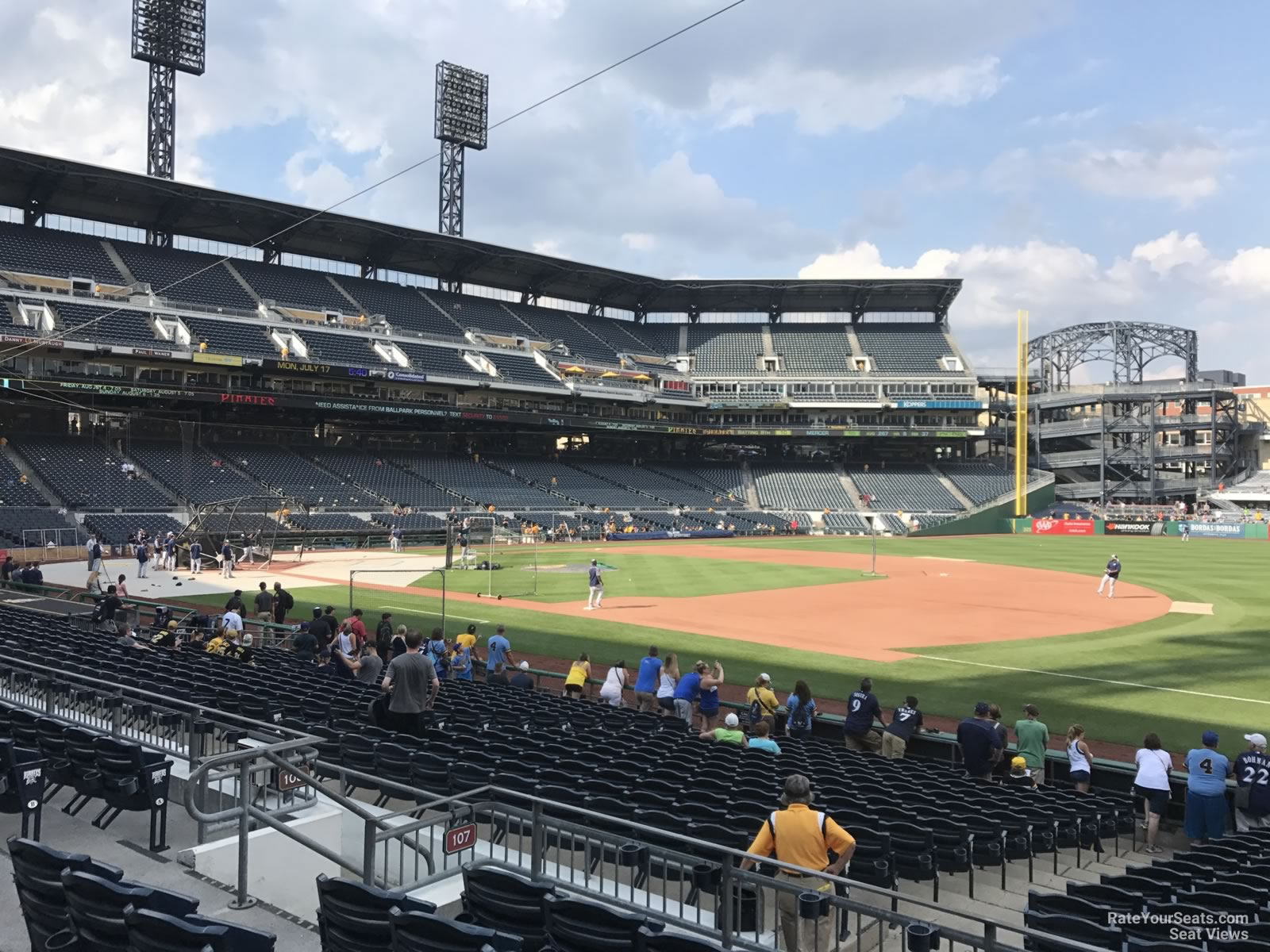 PNC Park Section 107 - RateYourSeats.com