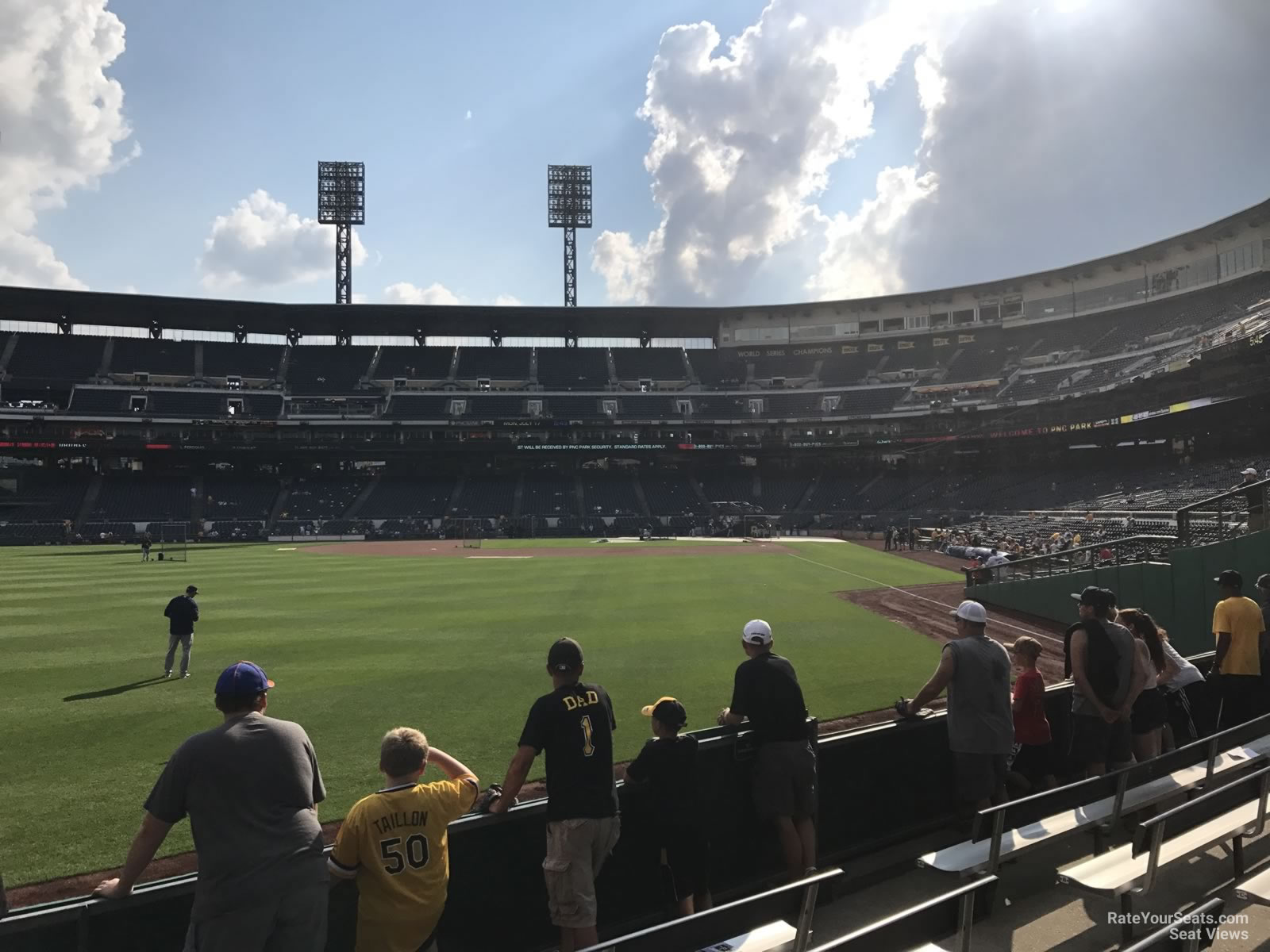 section 134, row f seat view  - pnc park