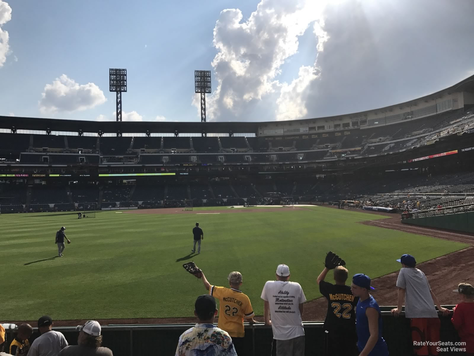 section 135, row f seat view  - pnc park