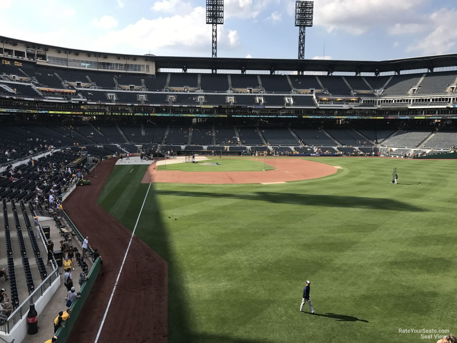 section 145, row f seat view  - pnc park