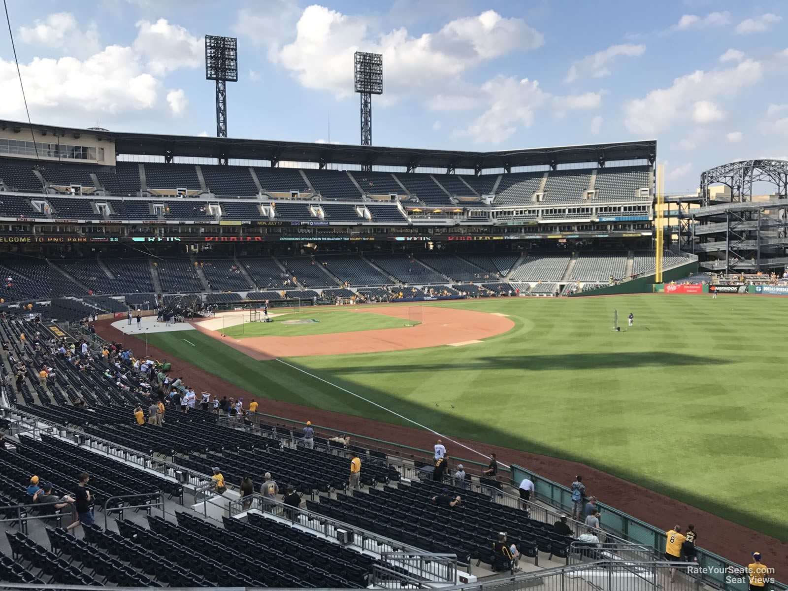section 147, row f seat view  - pnc park