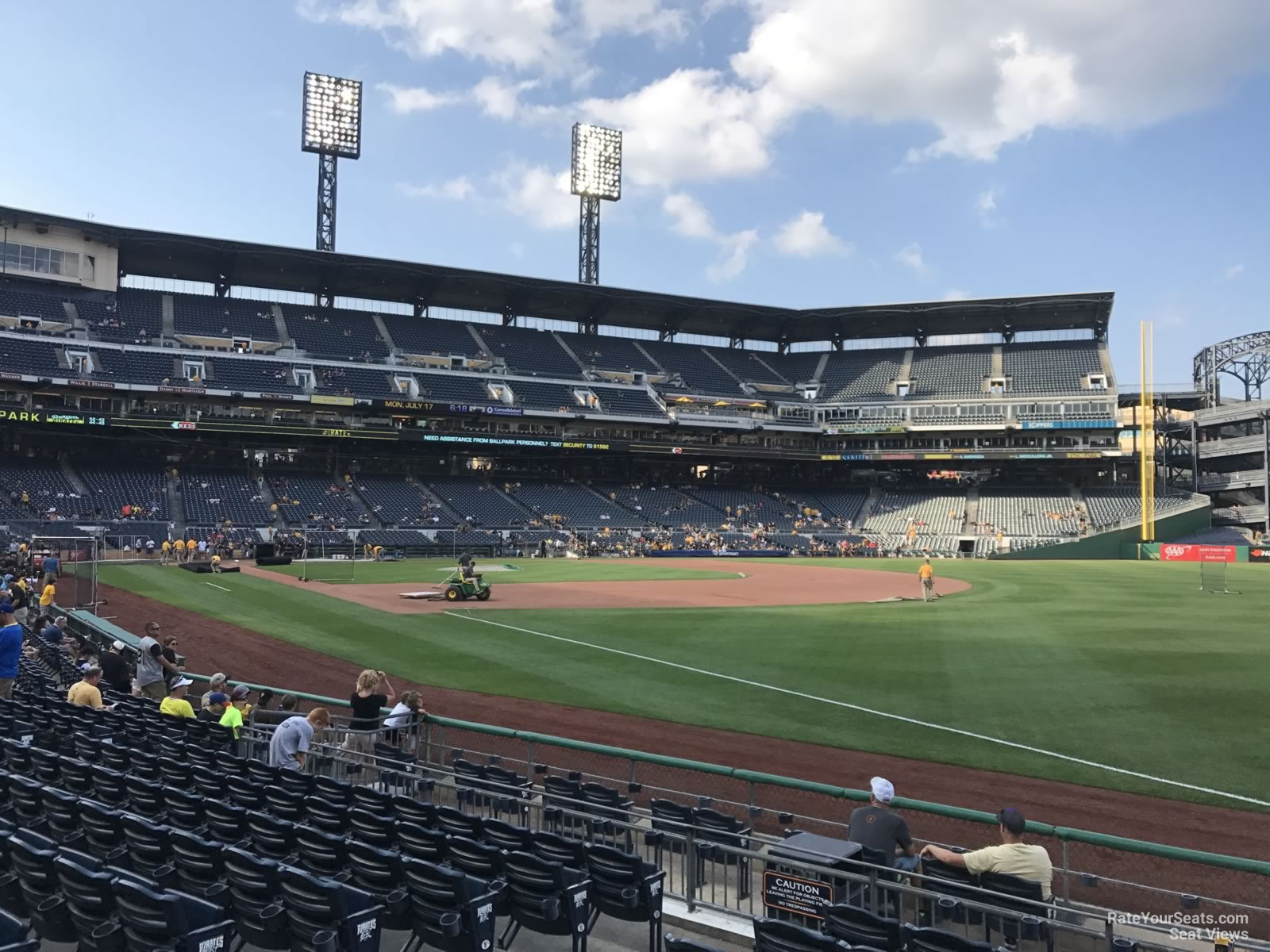 section 2, row m seat view  - pnc park