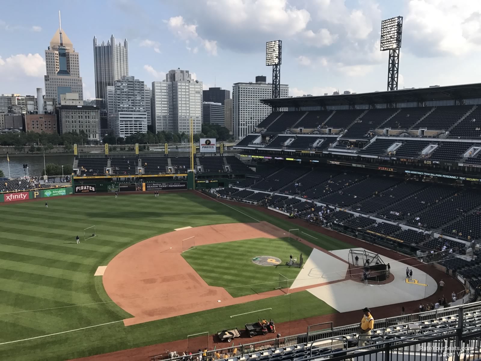 section 325, row j seat view  - pnc park