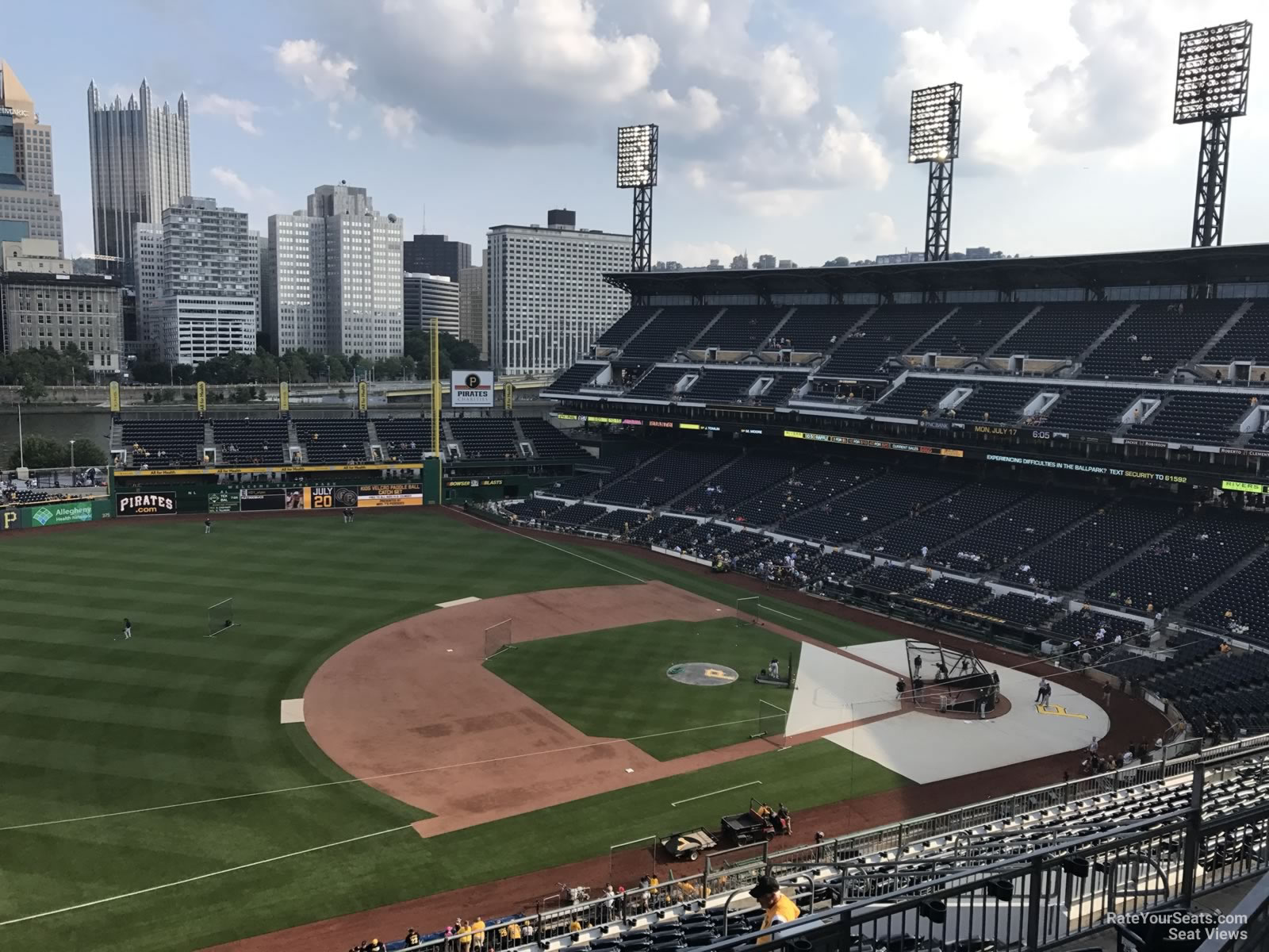 View from My Seat to Center Field at PNC Park -- Pittsburg…