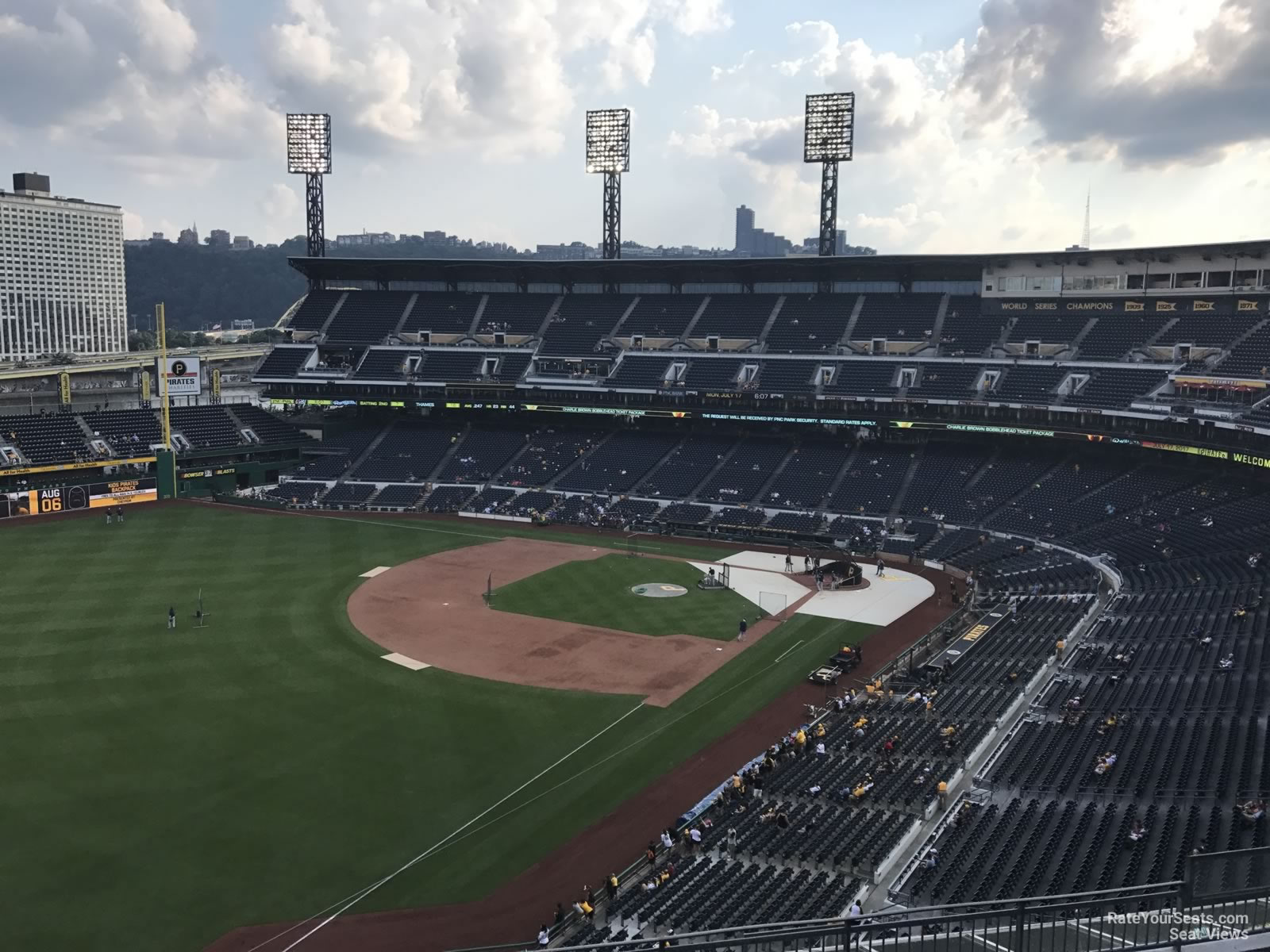 section 332, row j seat view  - pnc park