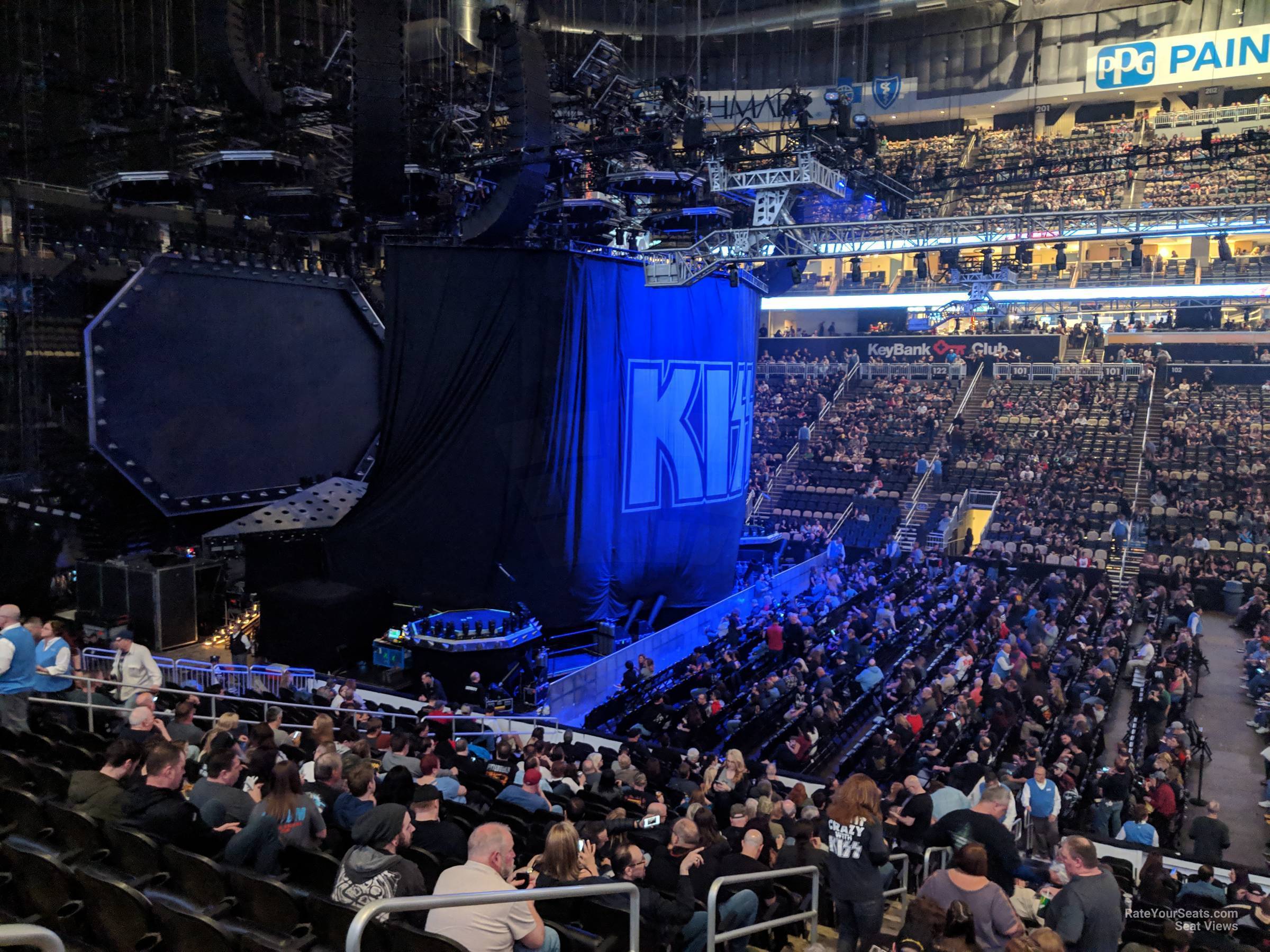 section 112, row n seat view  for concert - ppg paints arena