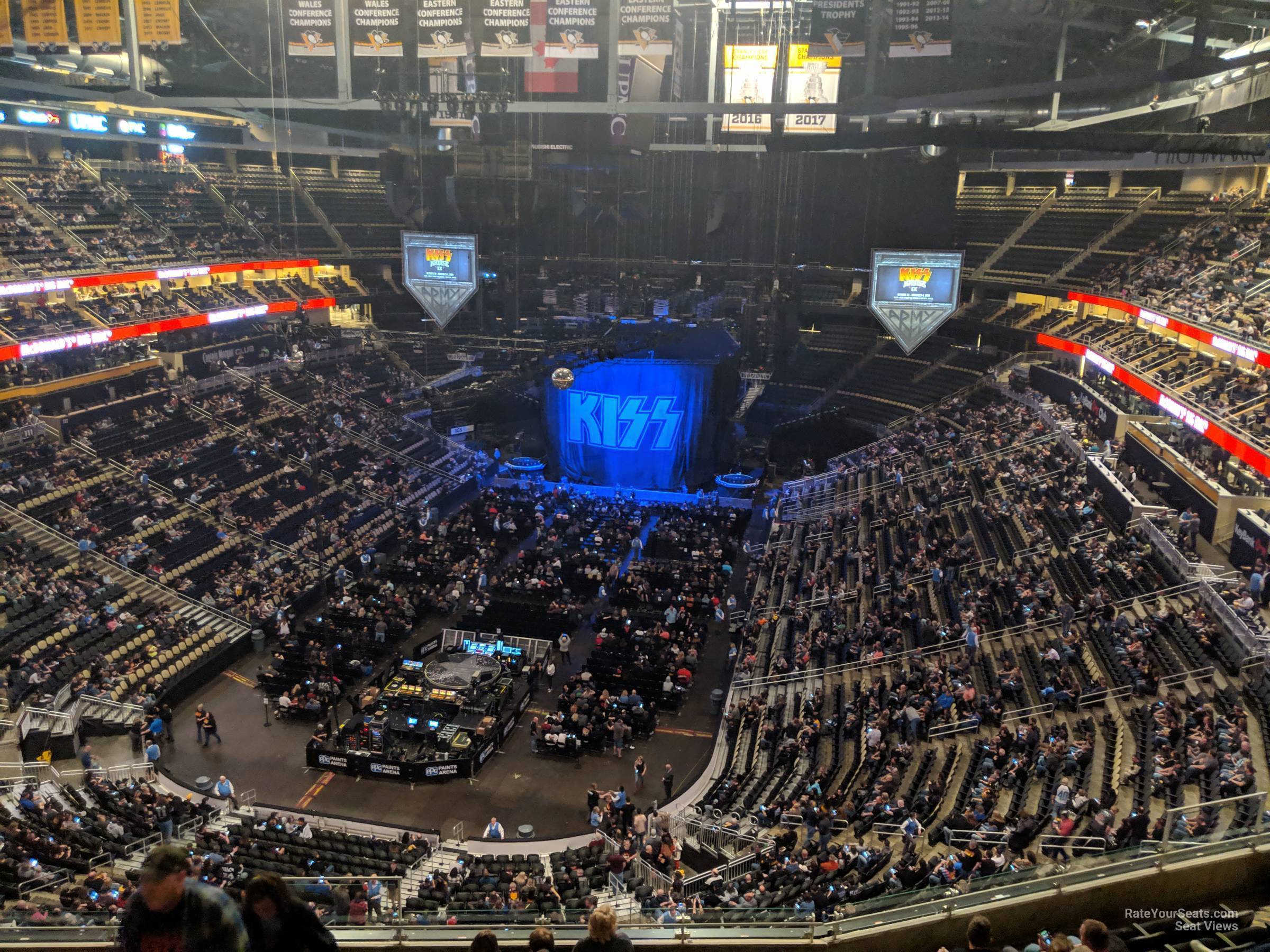 section 209, row l seat view  for concert - ppg paints arena