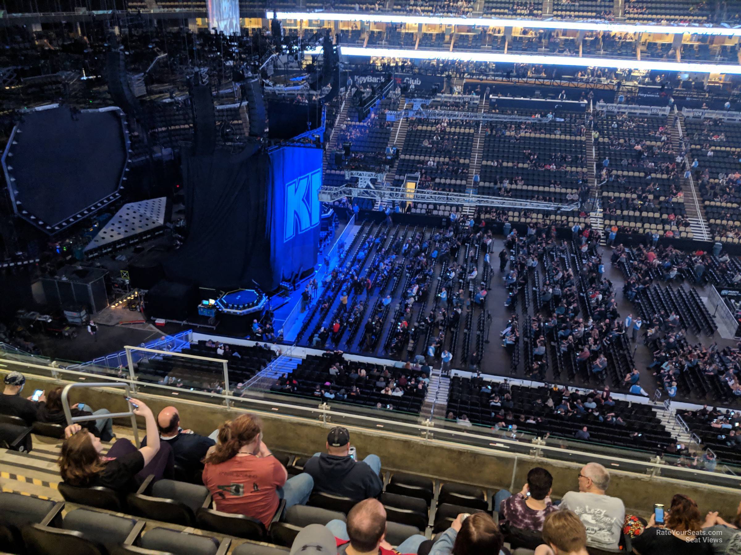 section 221, row c seat view  for concert - ppg paints arena