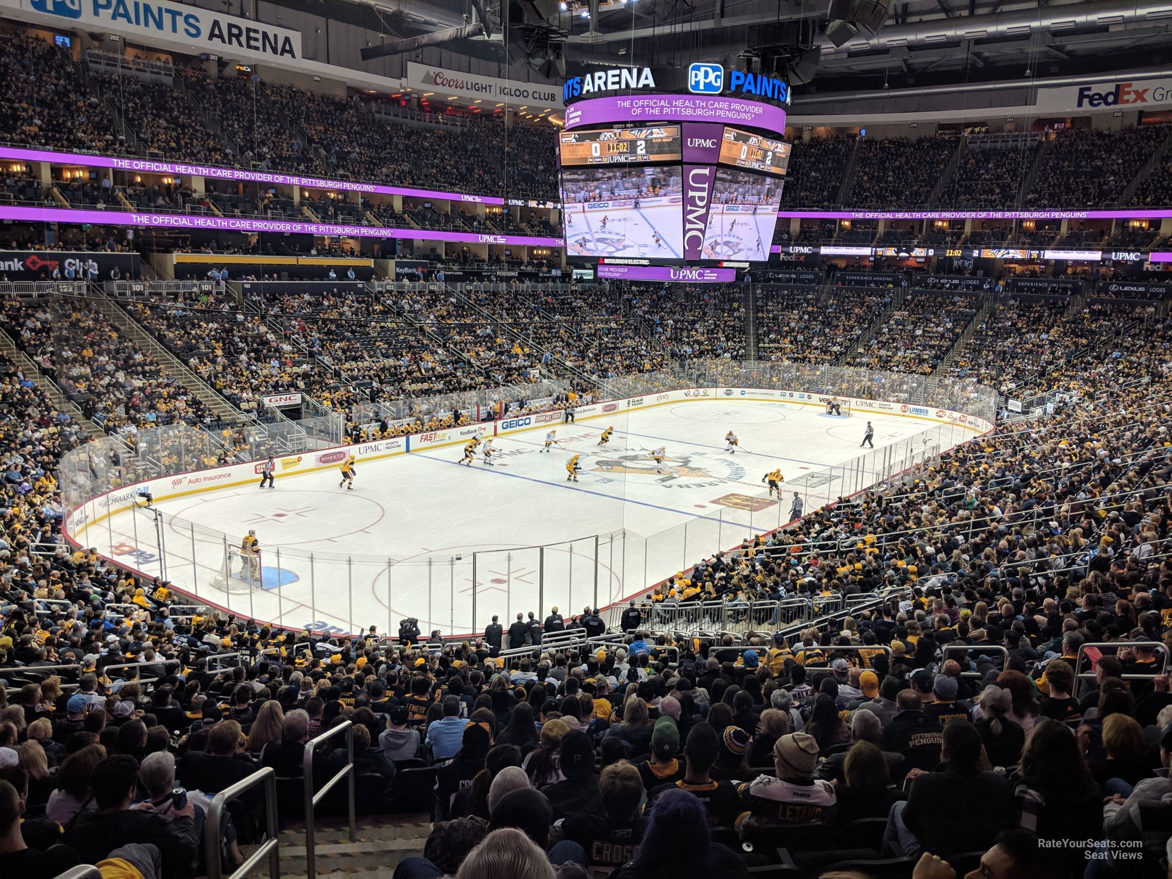 Section 116 at PPG Paints Arena Pittsburgh Penguins