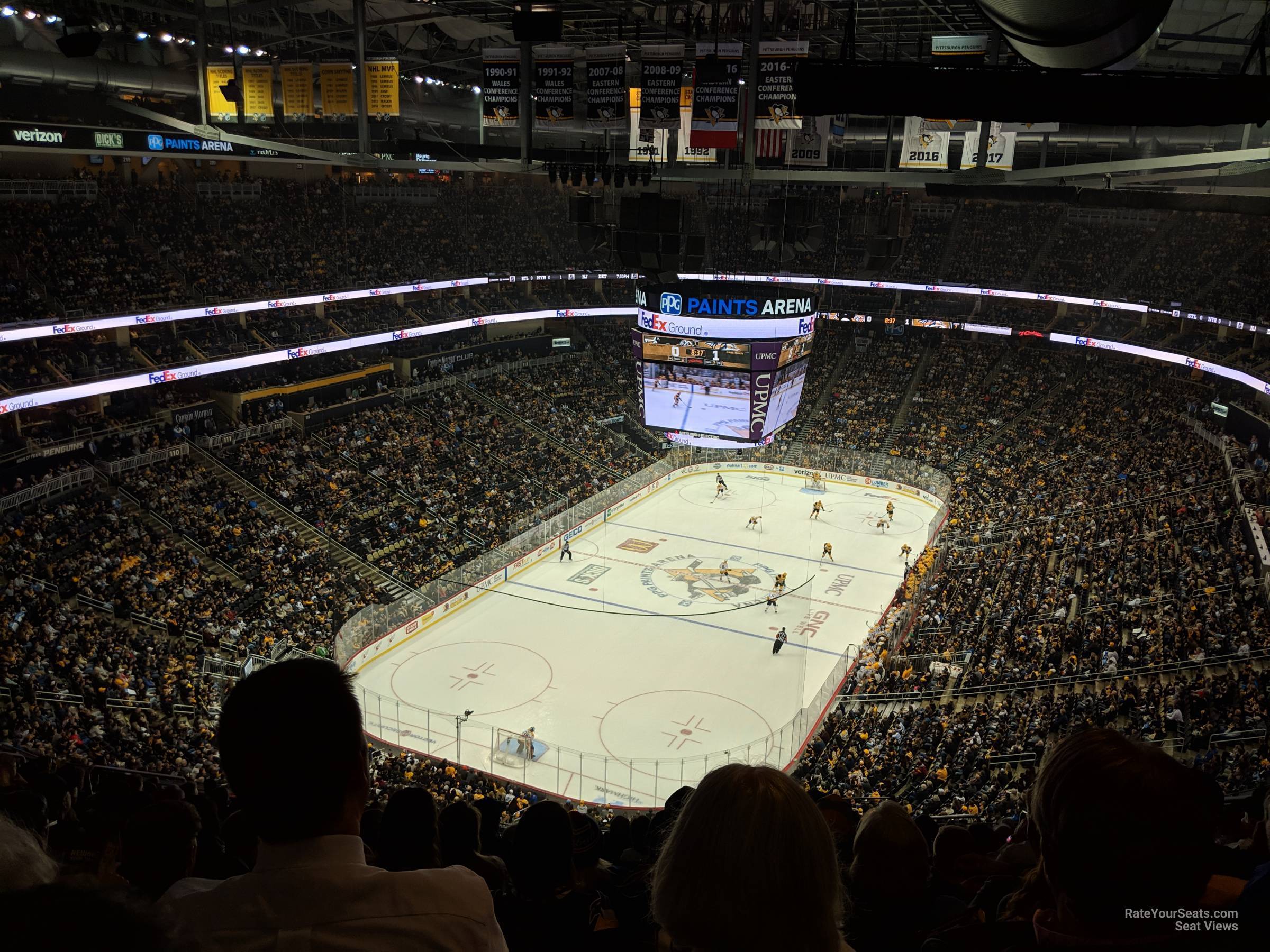 section 209, row sro seat view  for hockey - ppg paints arena