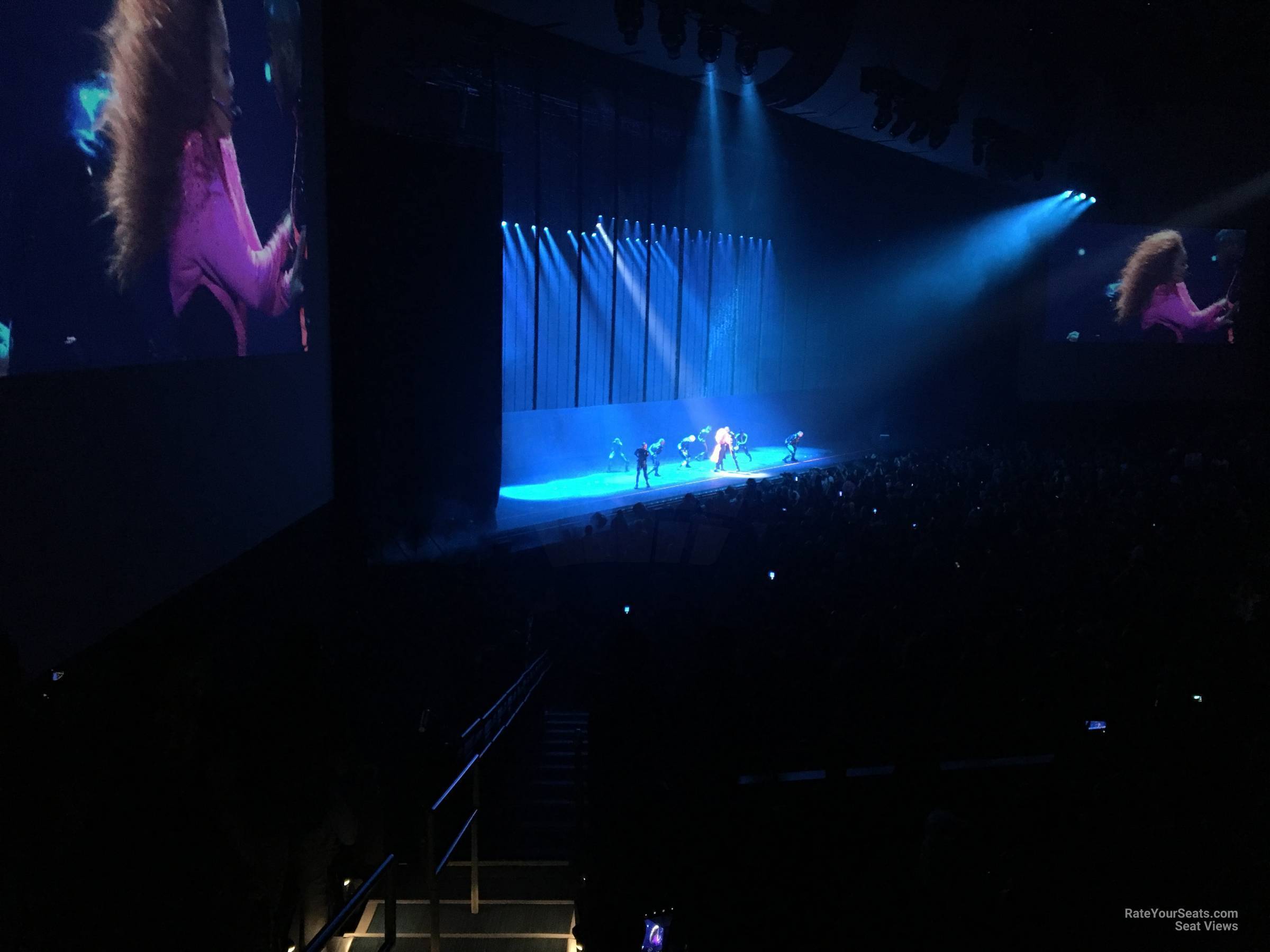 section 307, row f seat view  - dolby live at park mgm