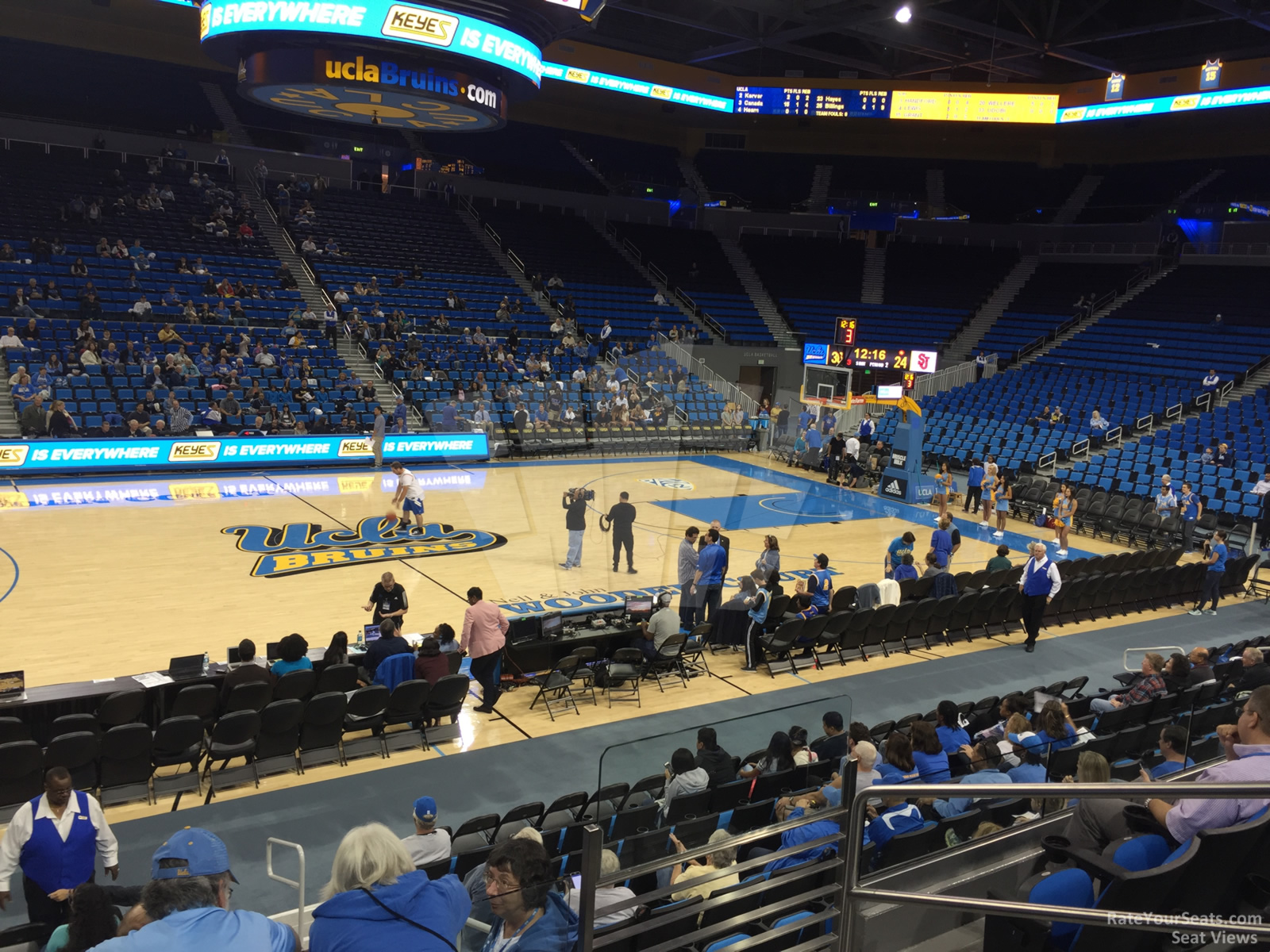 section 116, row 3 seat view  - pauley pavilion