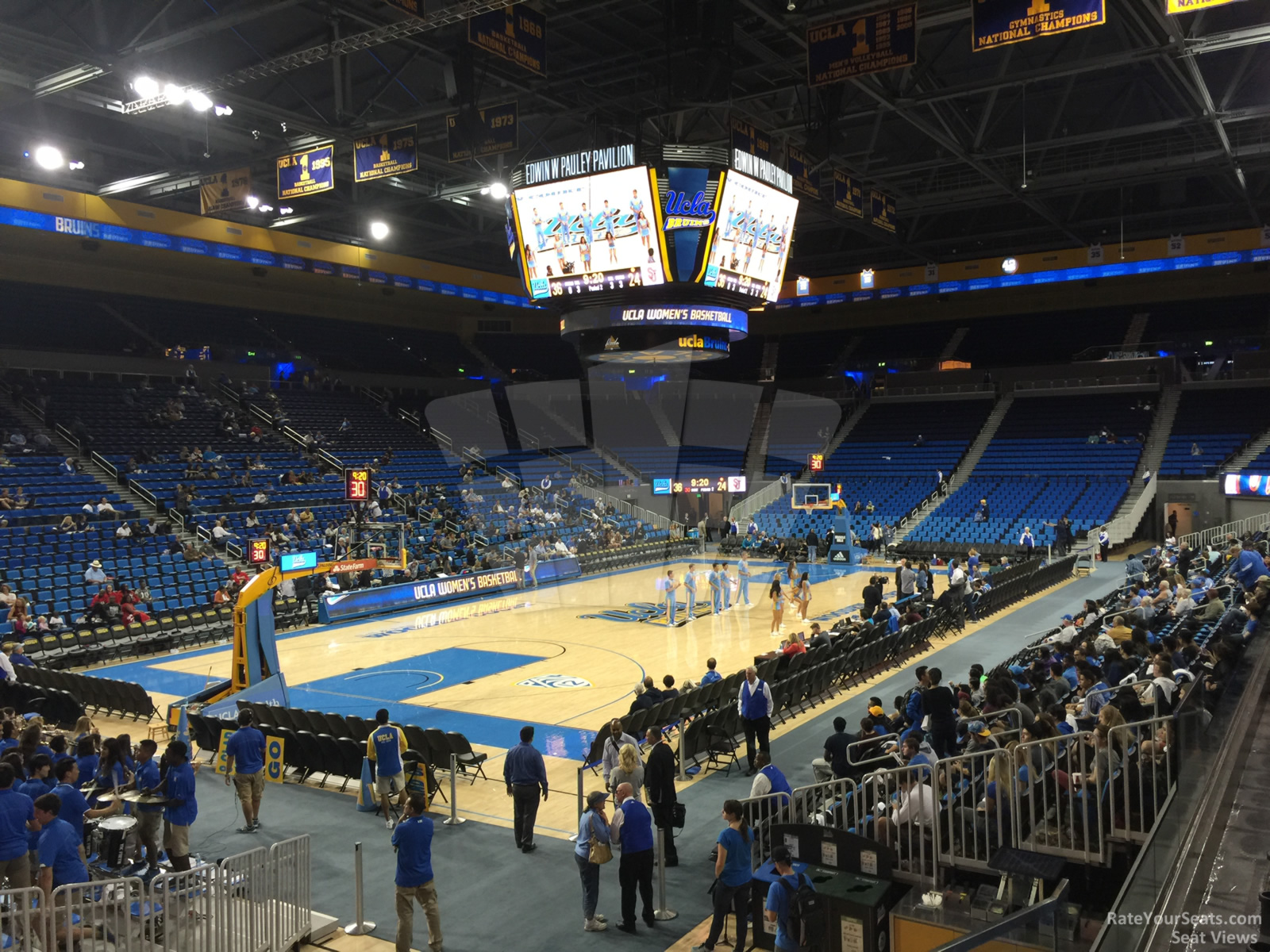 section 119, row 3 seat view  - pauley pavilion