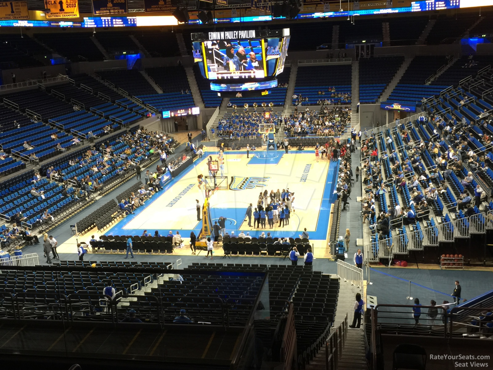 section 208, row 6 seat view  - pauley pavilion