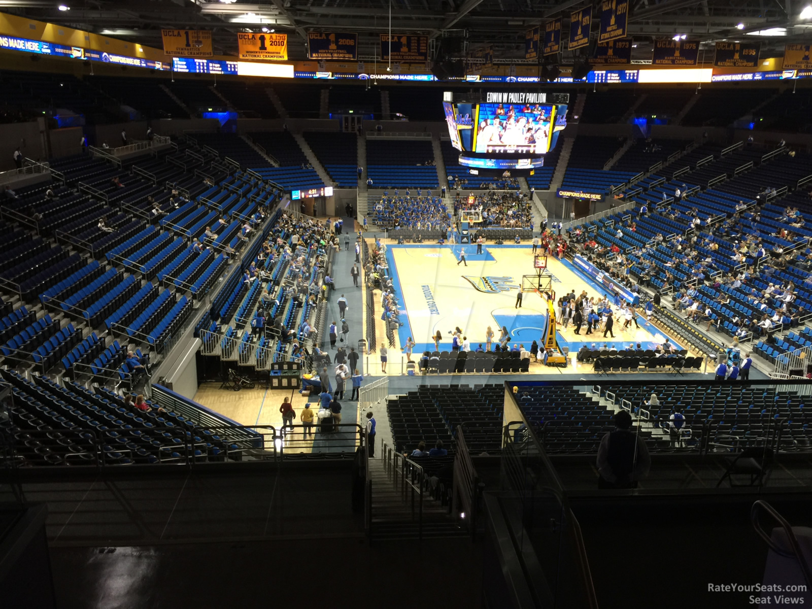 section 210a, row 6 seat view  - pauley pavilion