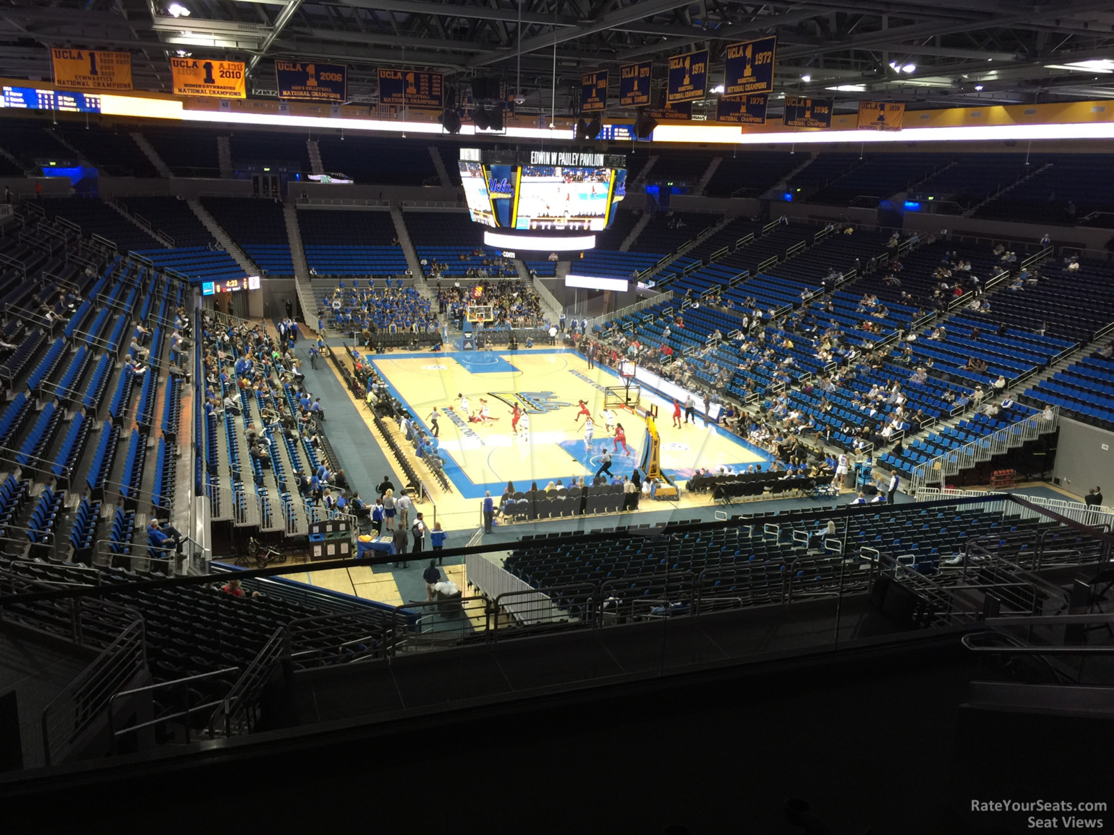 section 210b, row 6 seat view  - pauley pavilion