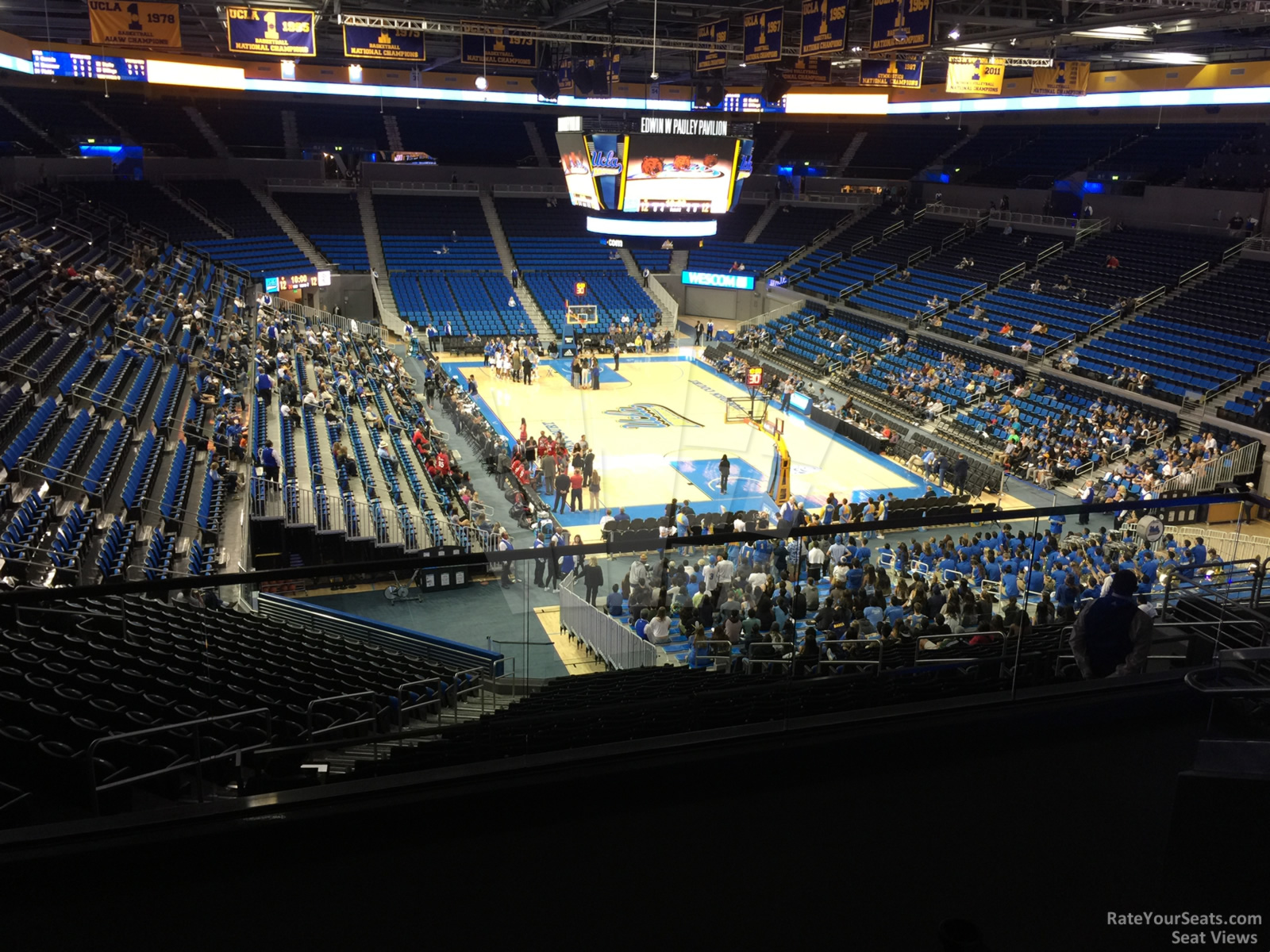 section 223b, row 6 seat view  - pauley pavilion