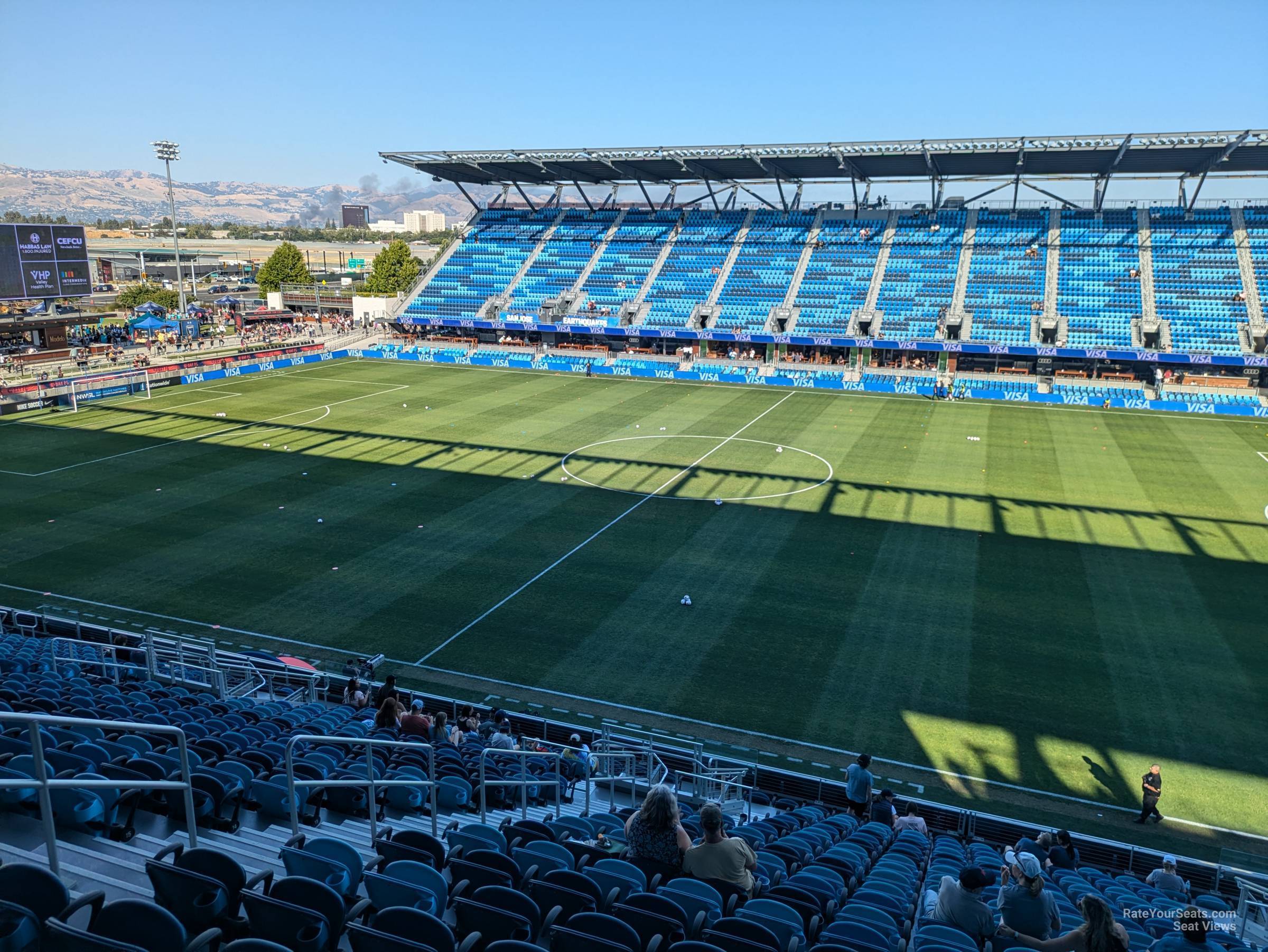 section 108, row 20 seat view  - paypal park