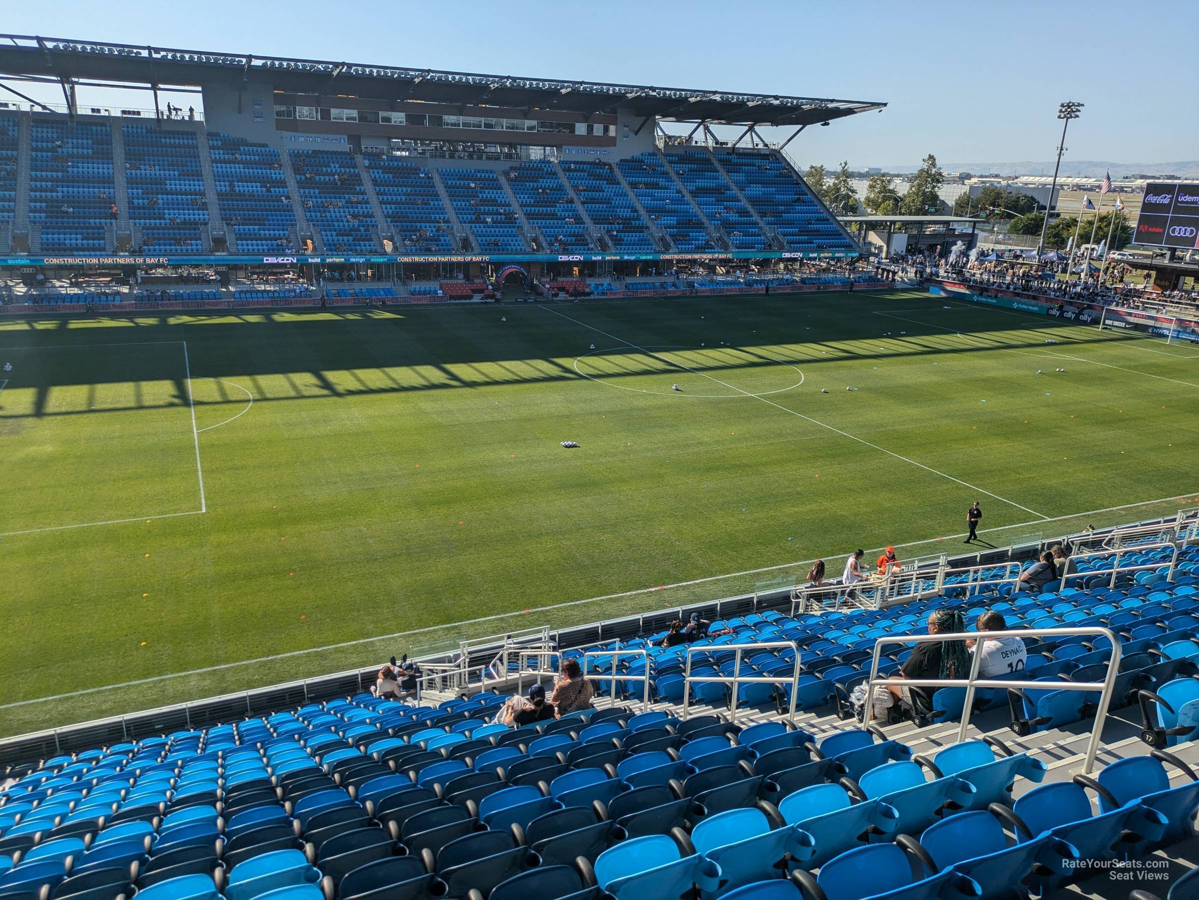 section 125, row 20 seat view  - paypal park