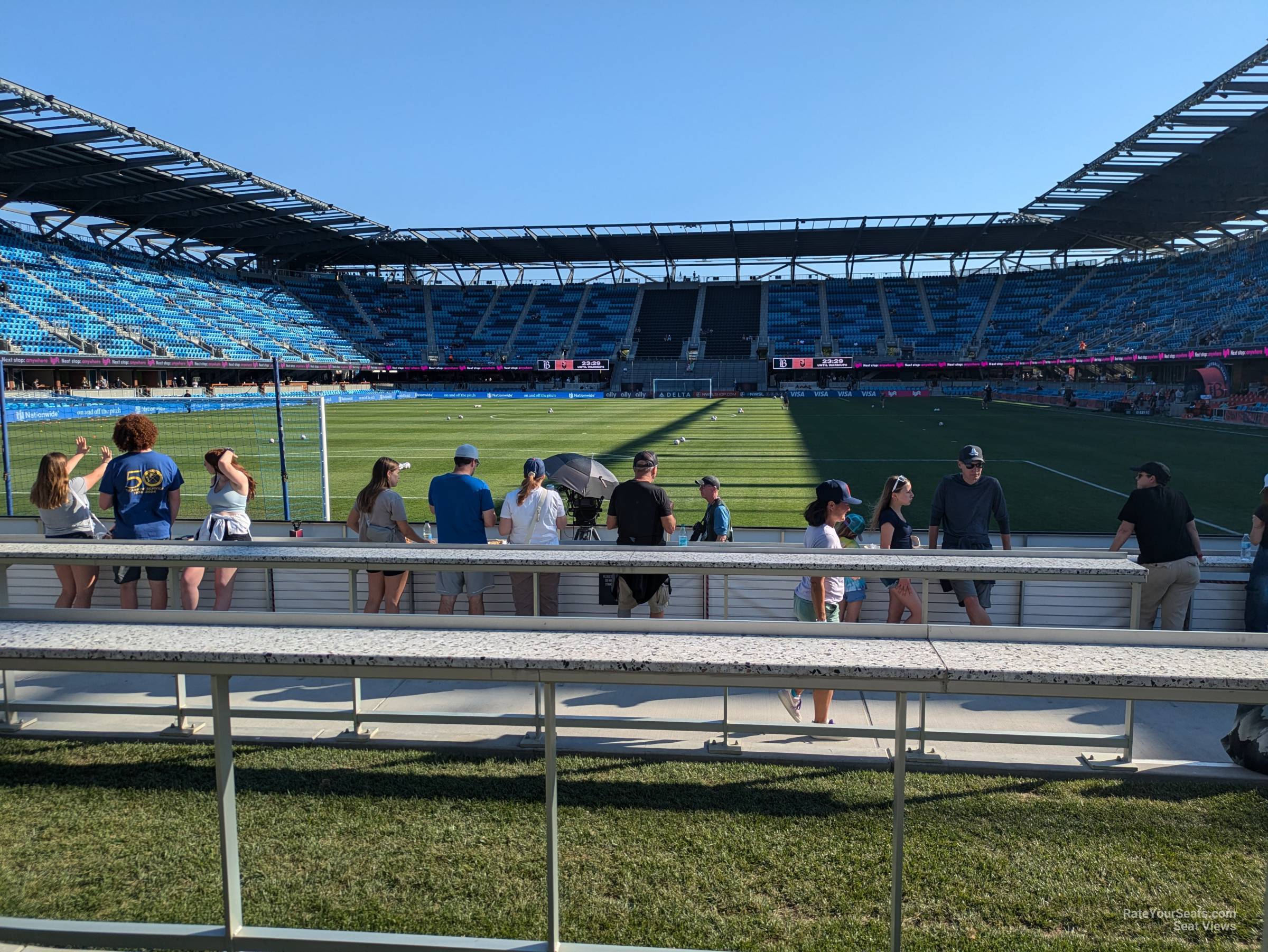 standing room only seat view  - paypal park