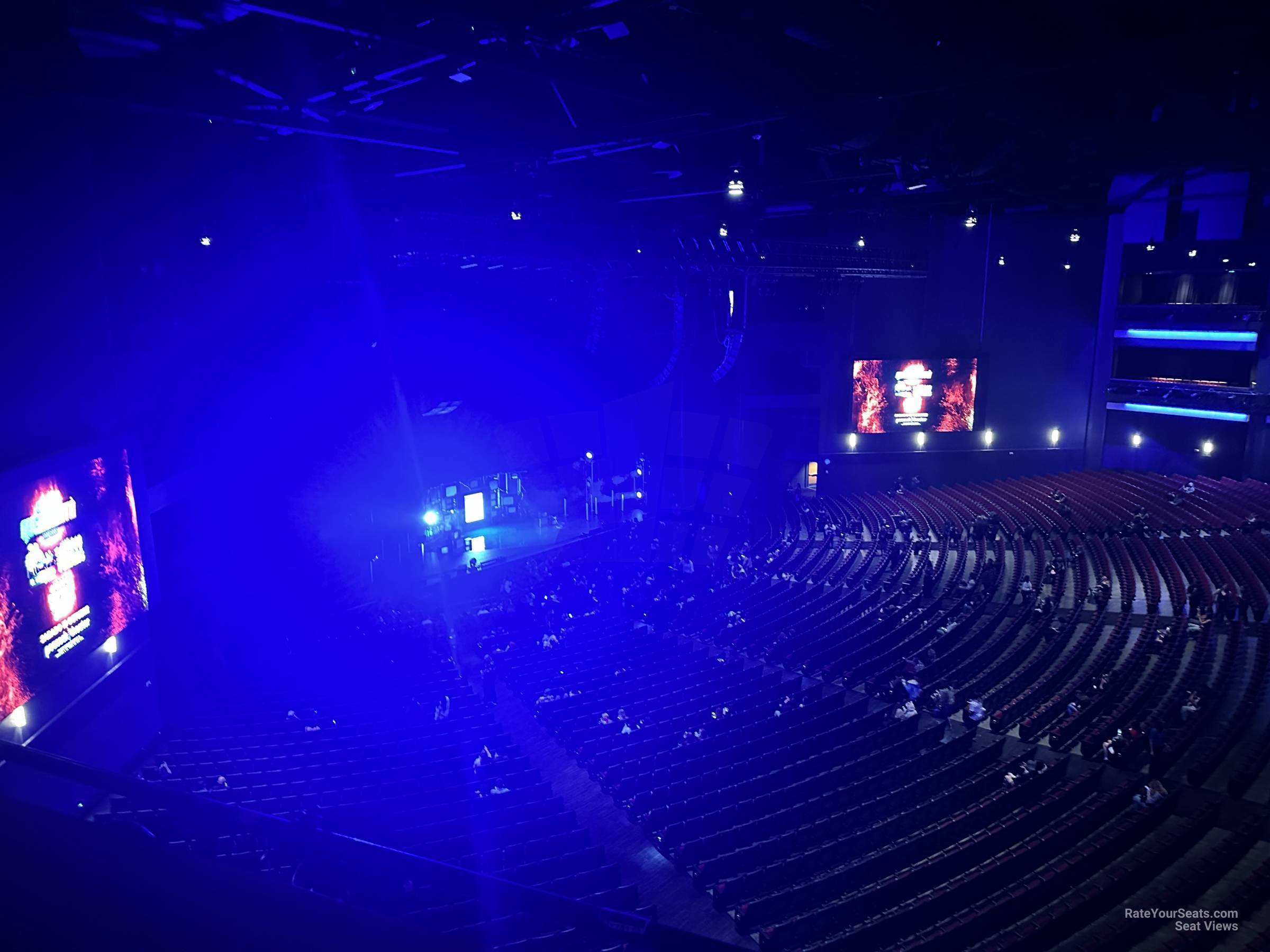 view from mezzanine box e row reserved seat view - peacock theater