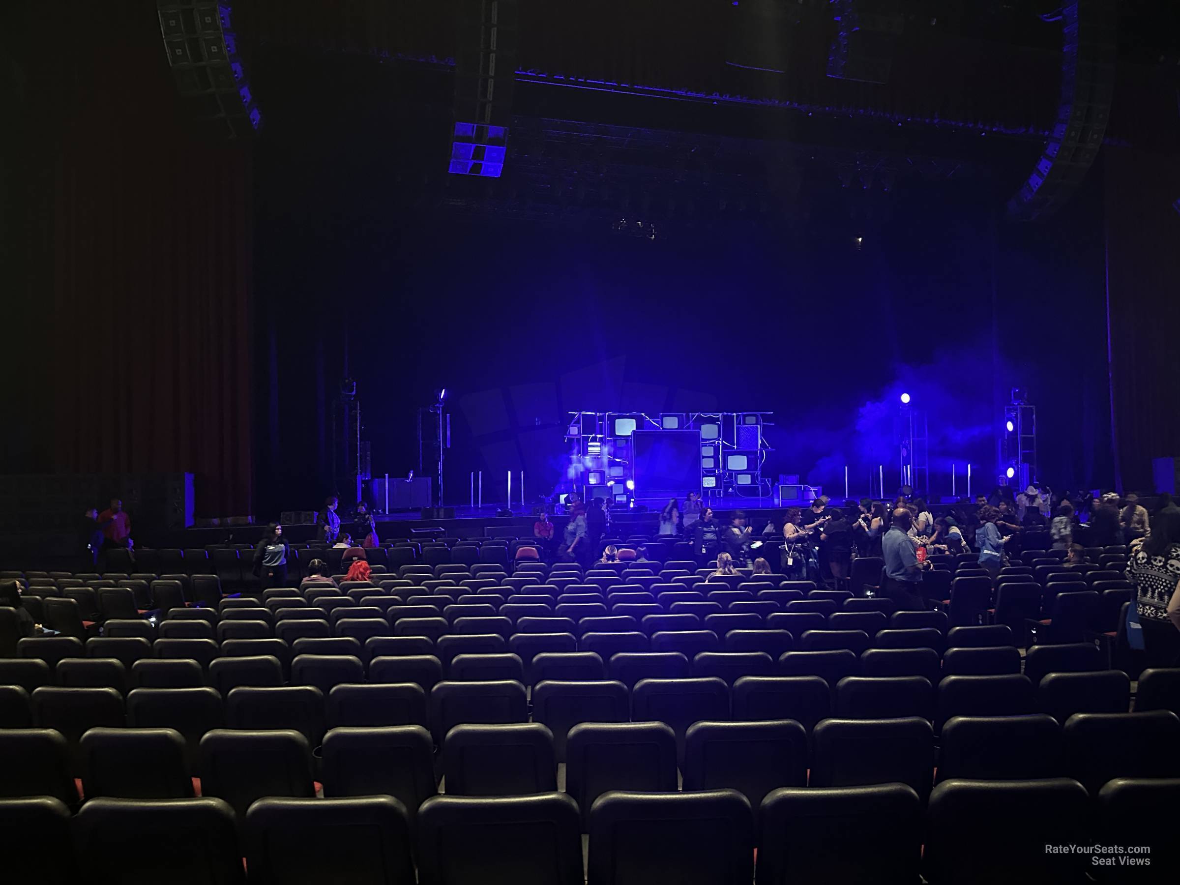 view from orchestra left center row r seat view - peacock theater