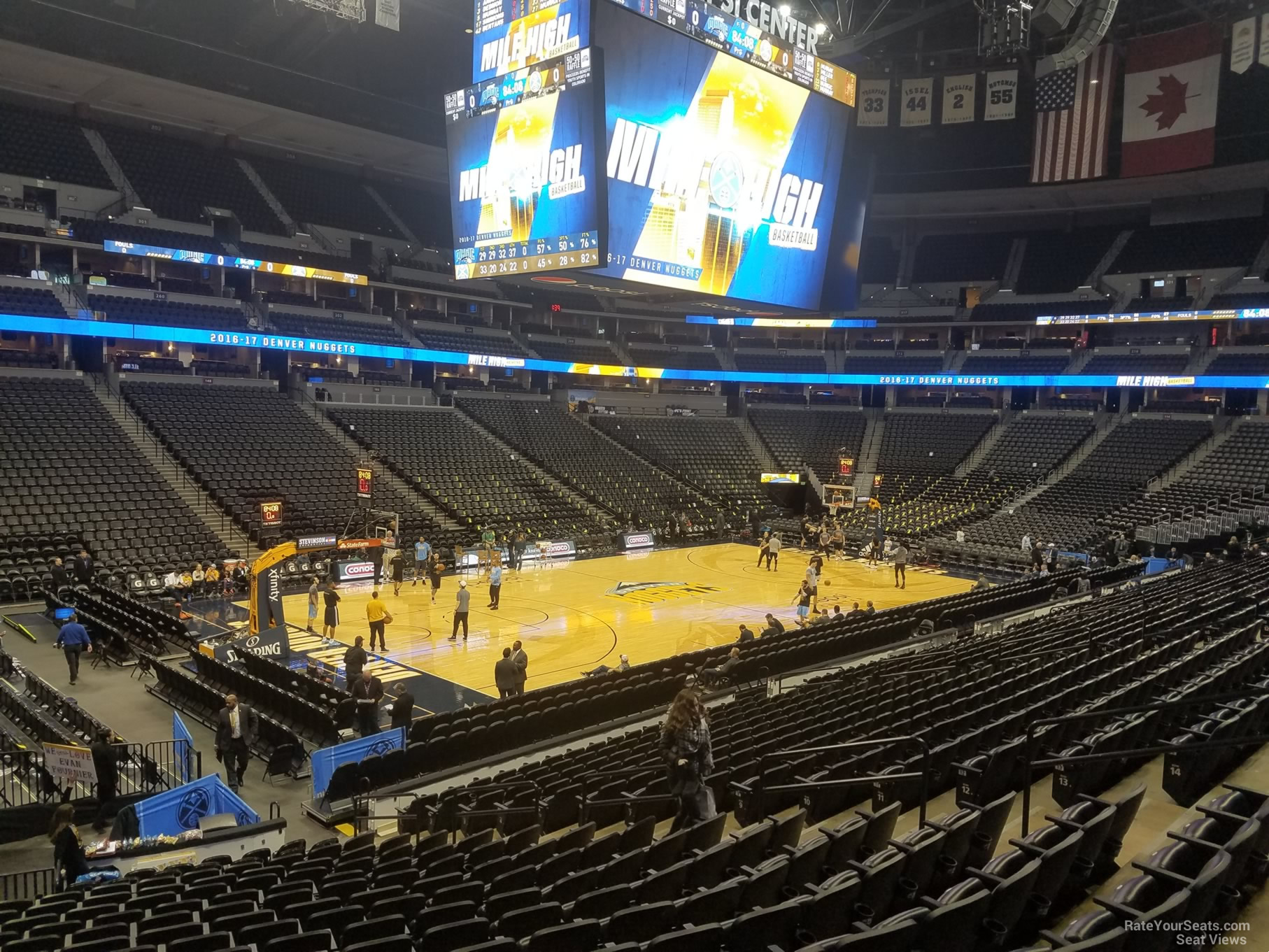 section 130, row 19 seat view  for basketball - ball arena