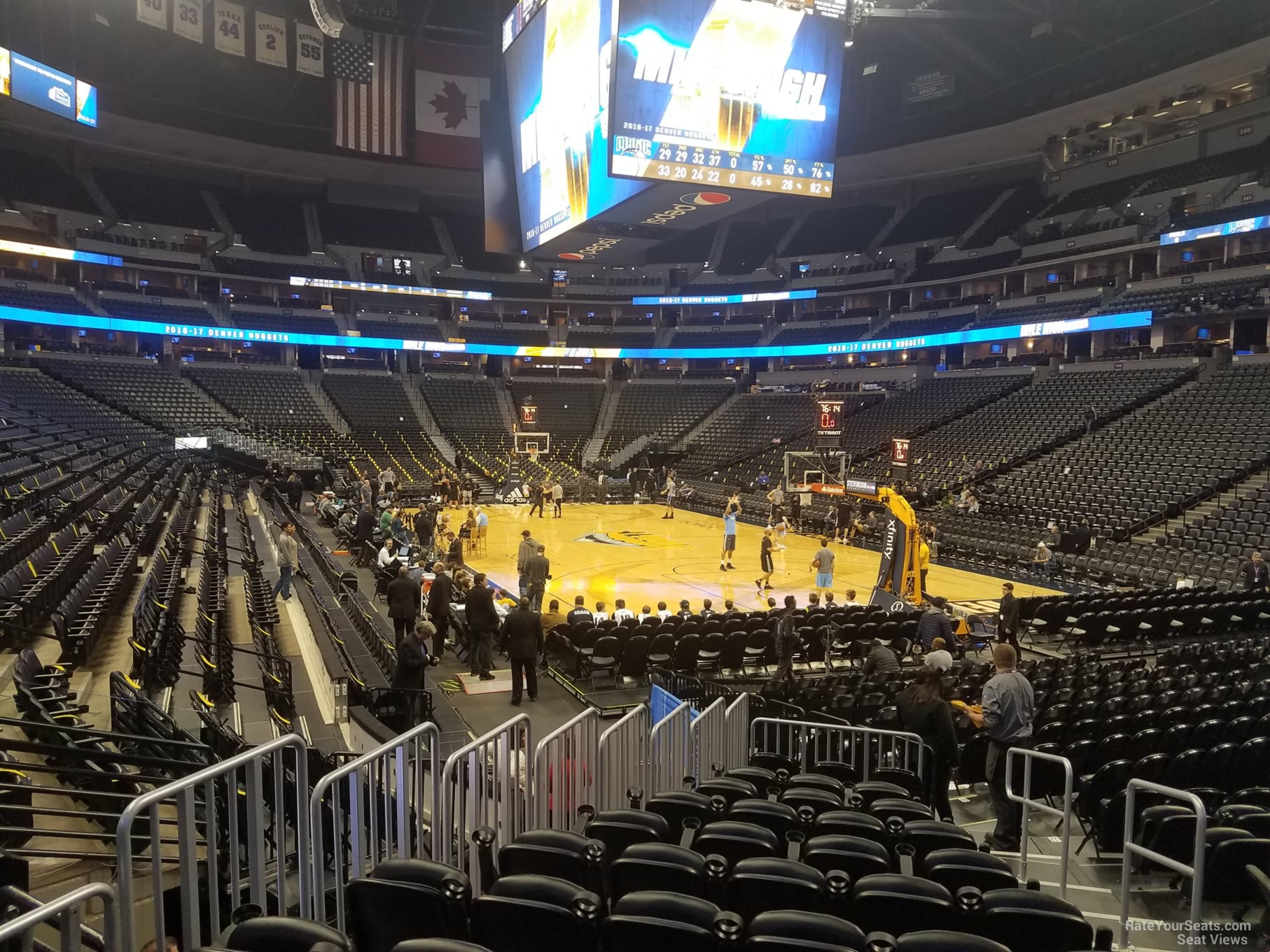 section 142, row 11 seat view  for basketball - ball arena