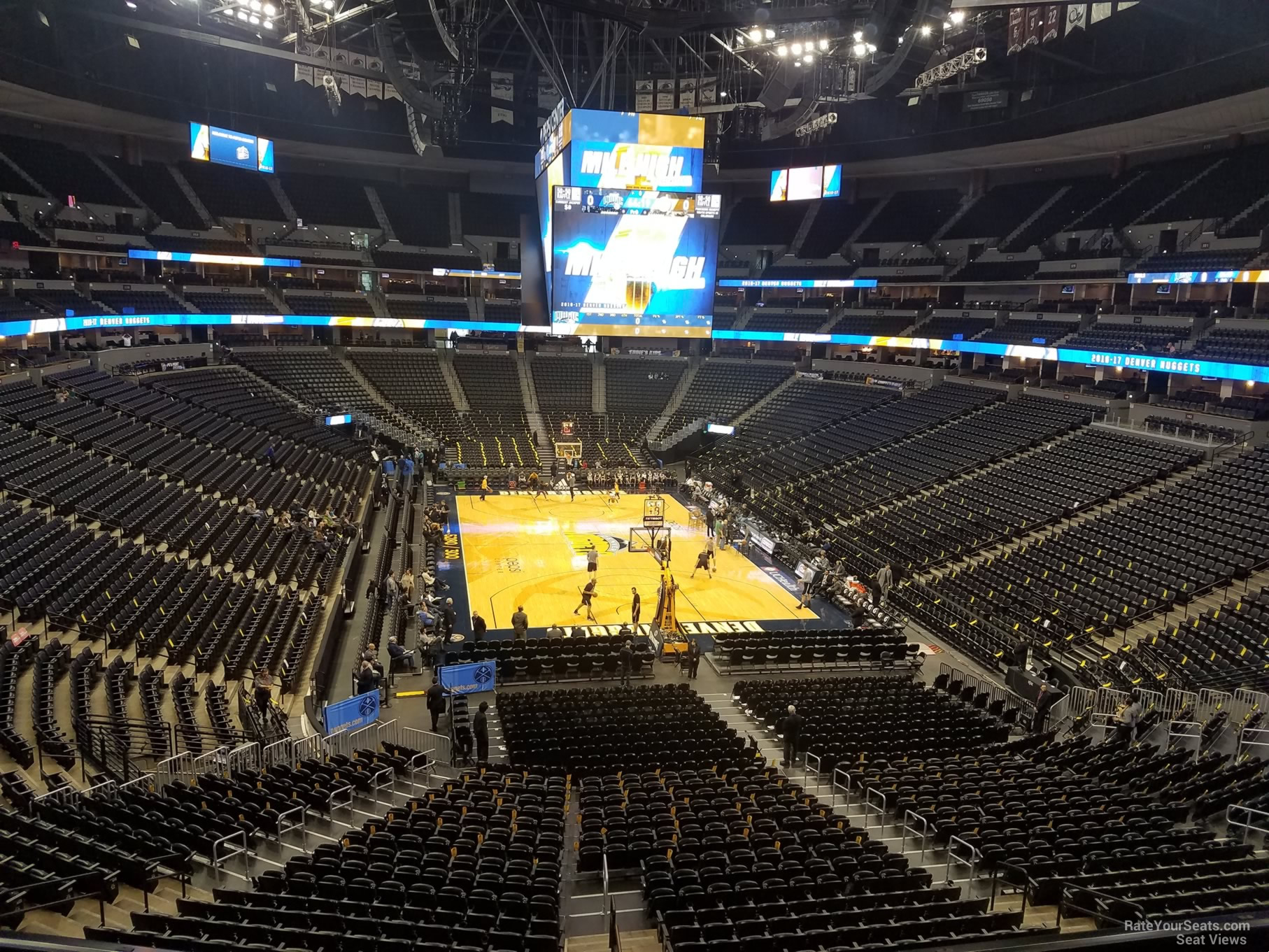 section 218, row 4 seat view  for basketball - ball arena
