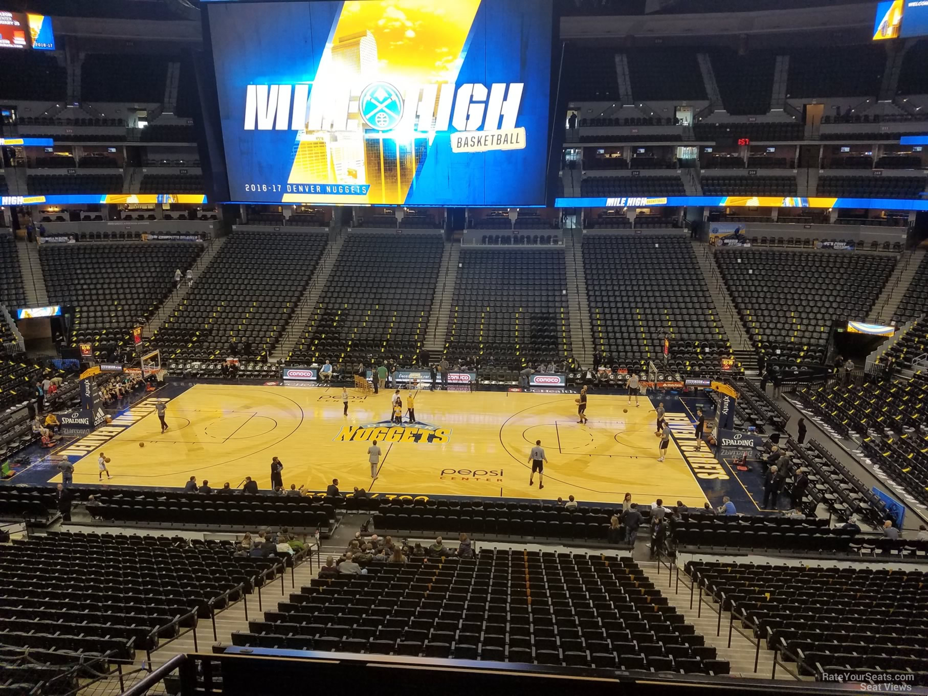 section 230, row 4 seat view  for basketball - ball arena