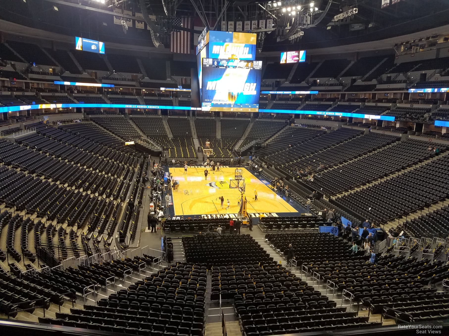 section 248, row 4 seat view  for basketball - ball arena