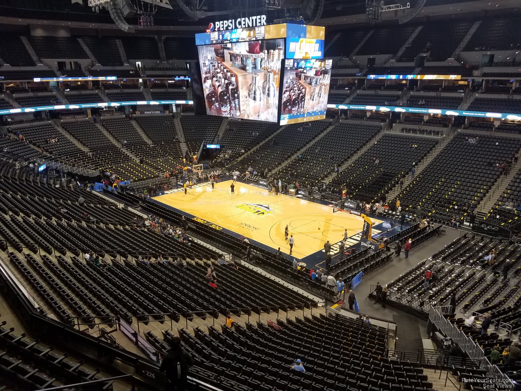 section 333, row 1 seat view  for basketball - ball arena