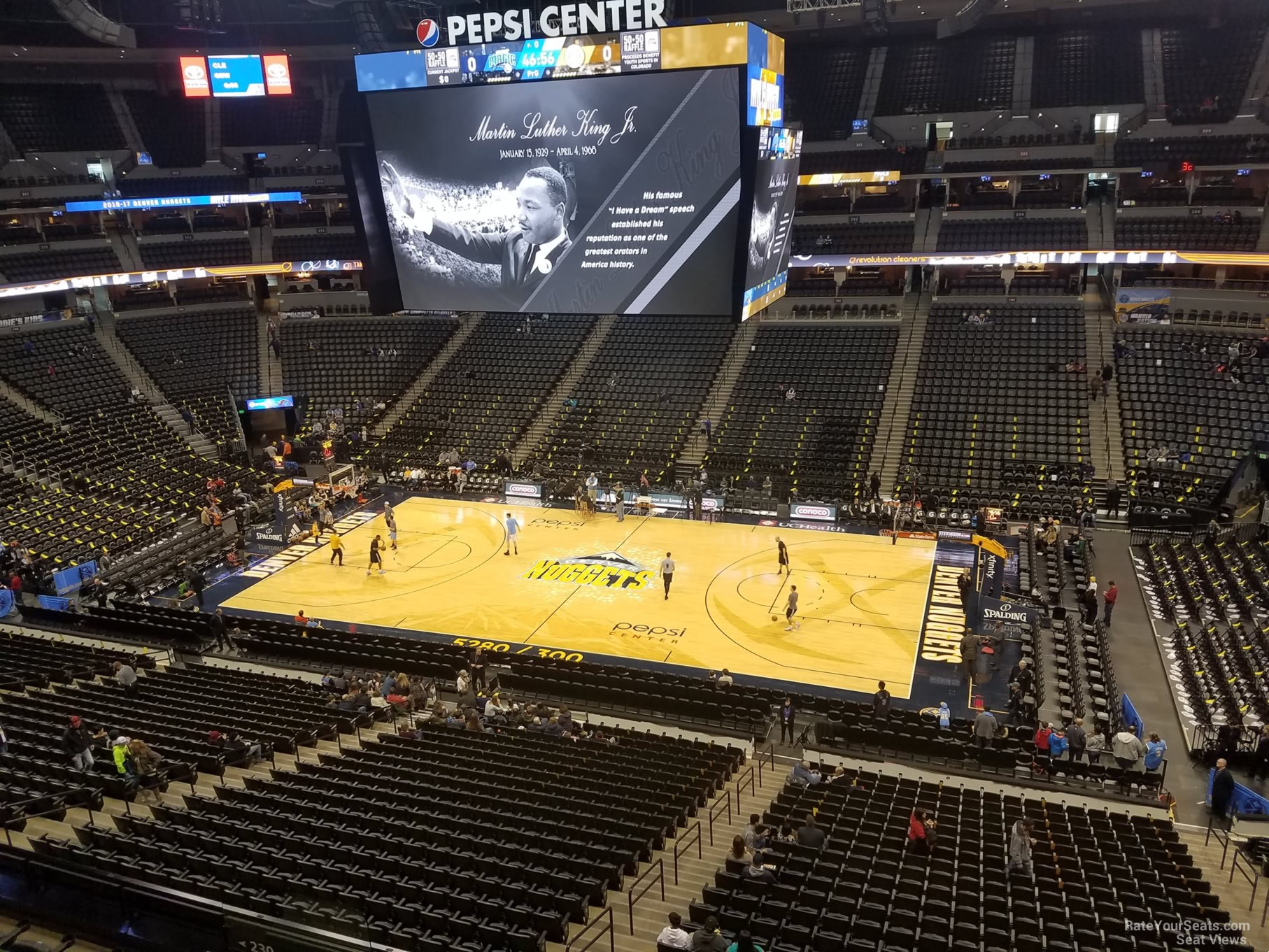 section 339, row 1 seat view  for basketball - ball arena