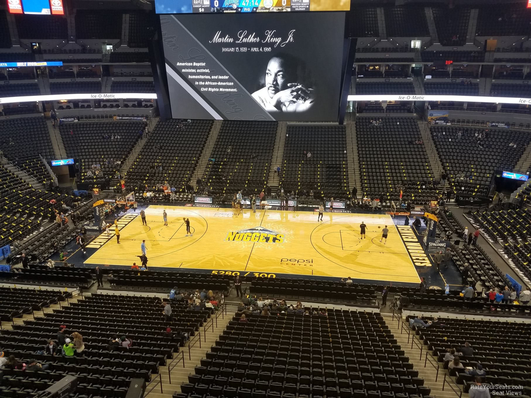 section 341, row 1 seat view  for basketball - ball arena