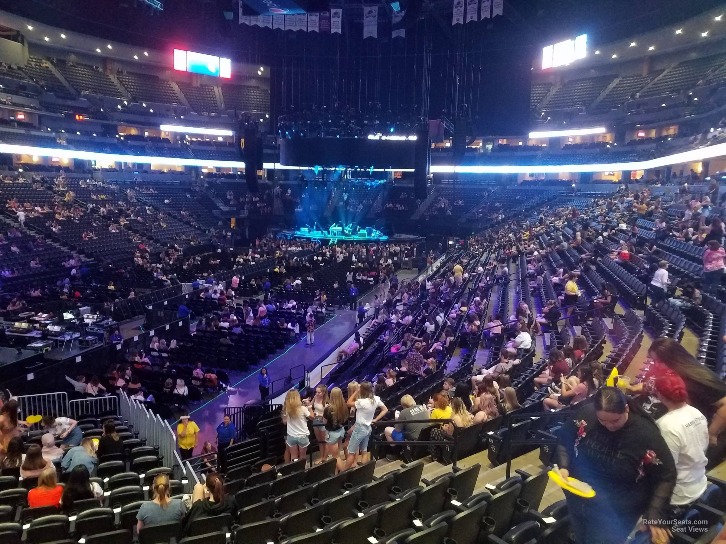 section 108, row 19 seat view  for concert - ball arena