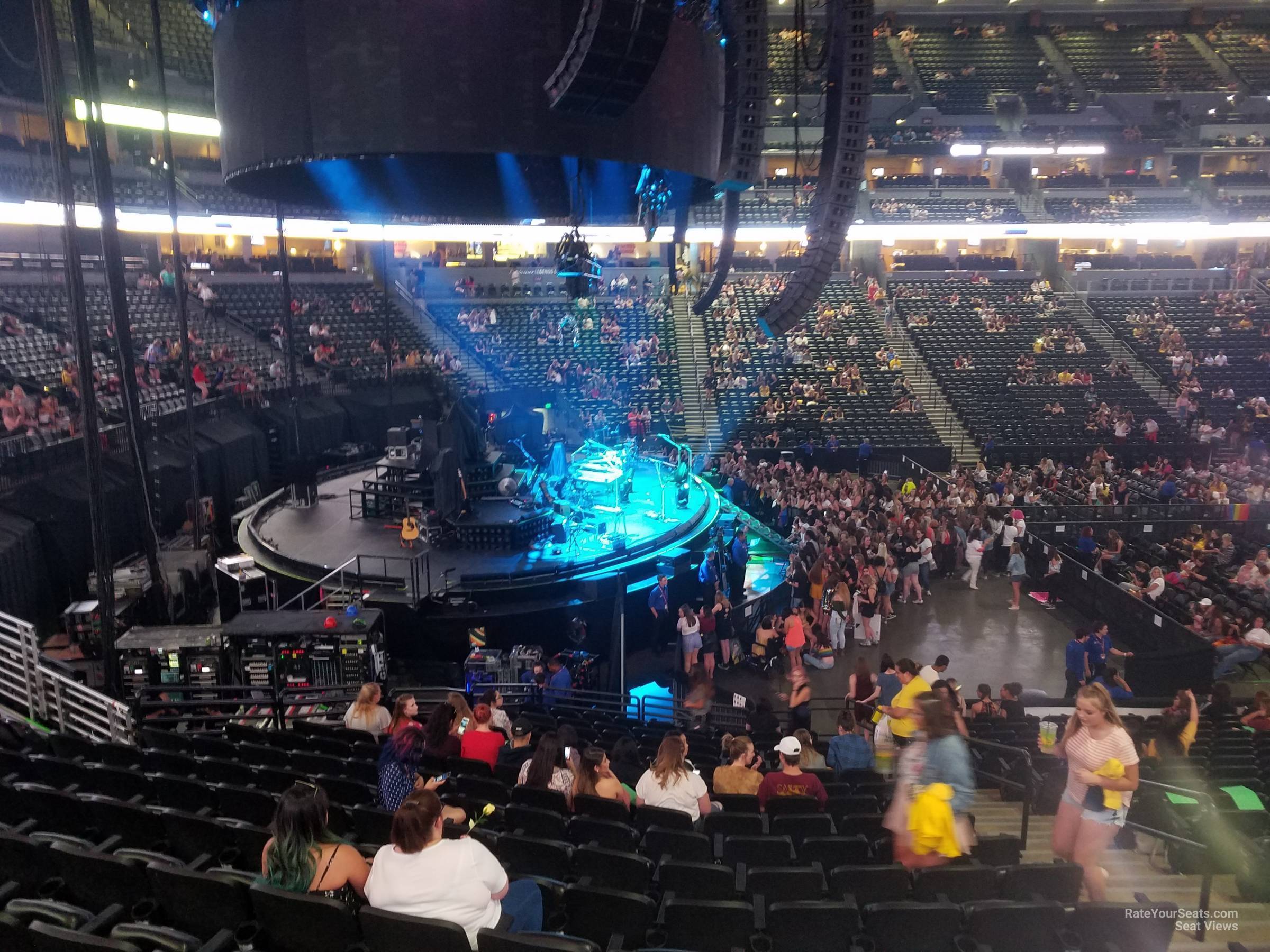 section 130, row 19 seat view  for concert - ball arena