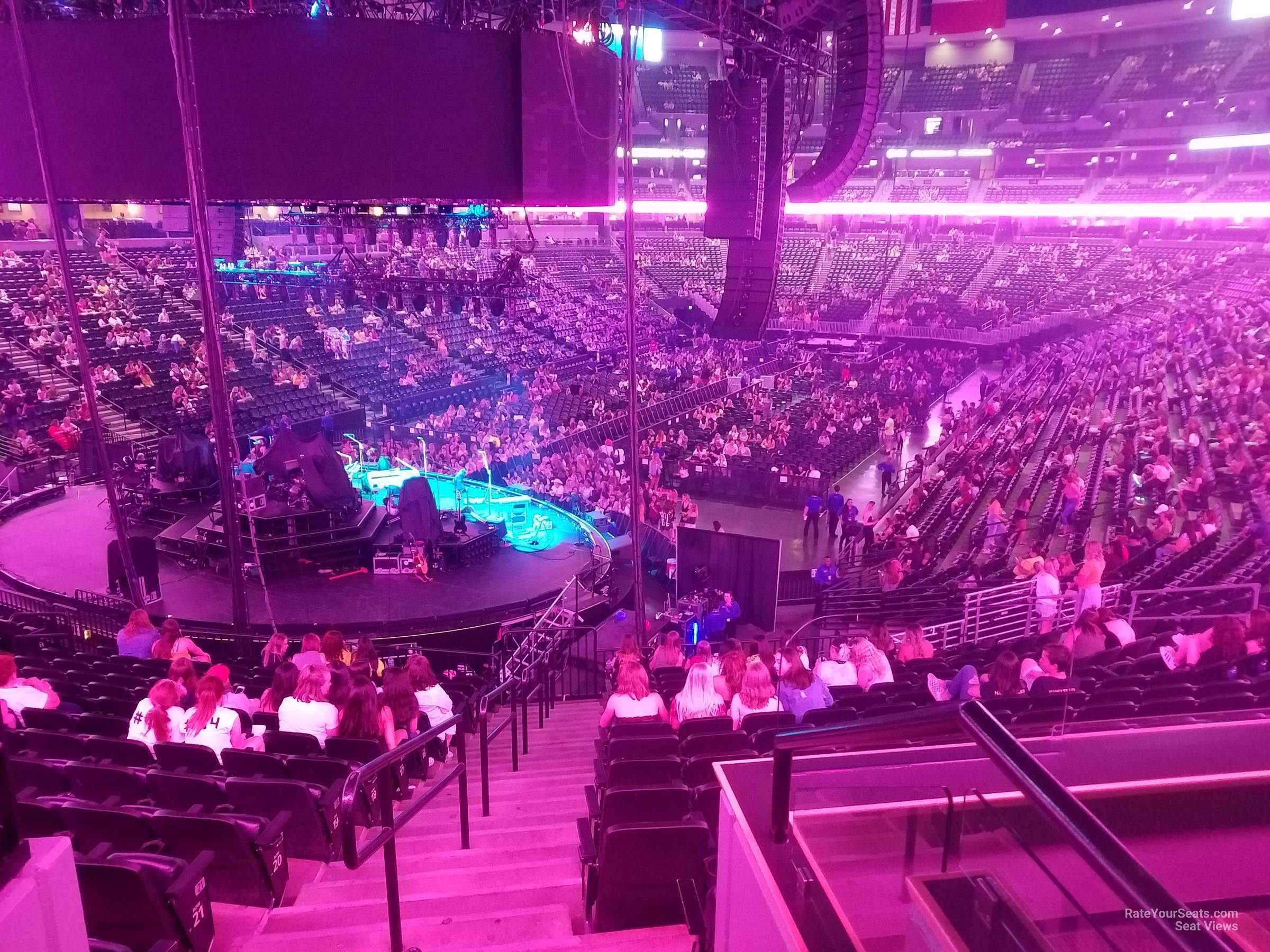 section 132, row 19 seat view  for concert - ball arena
