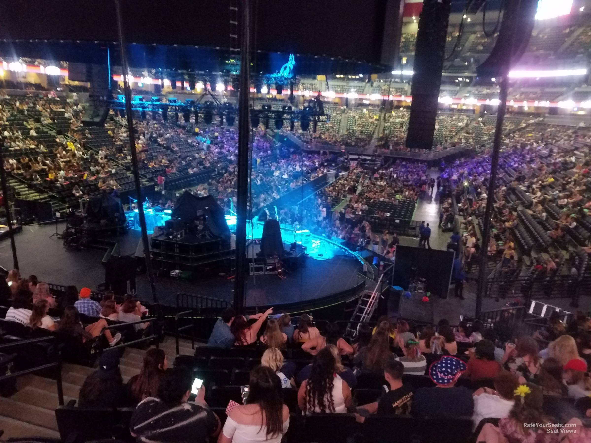 section 134, row 19 seat view  for concert - ball arena
