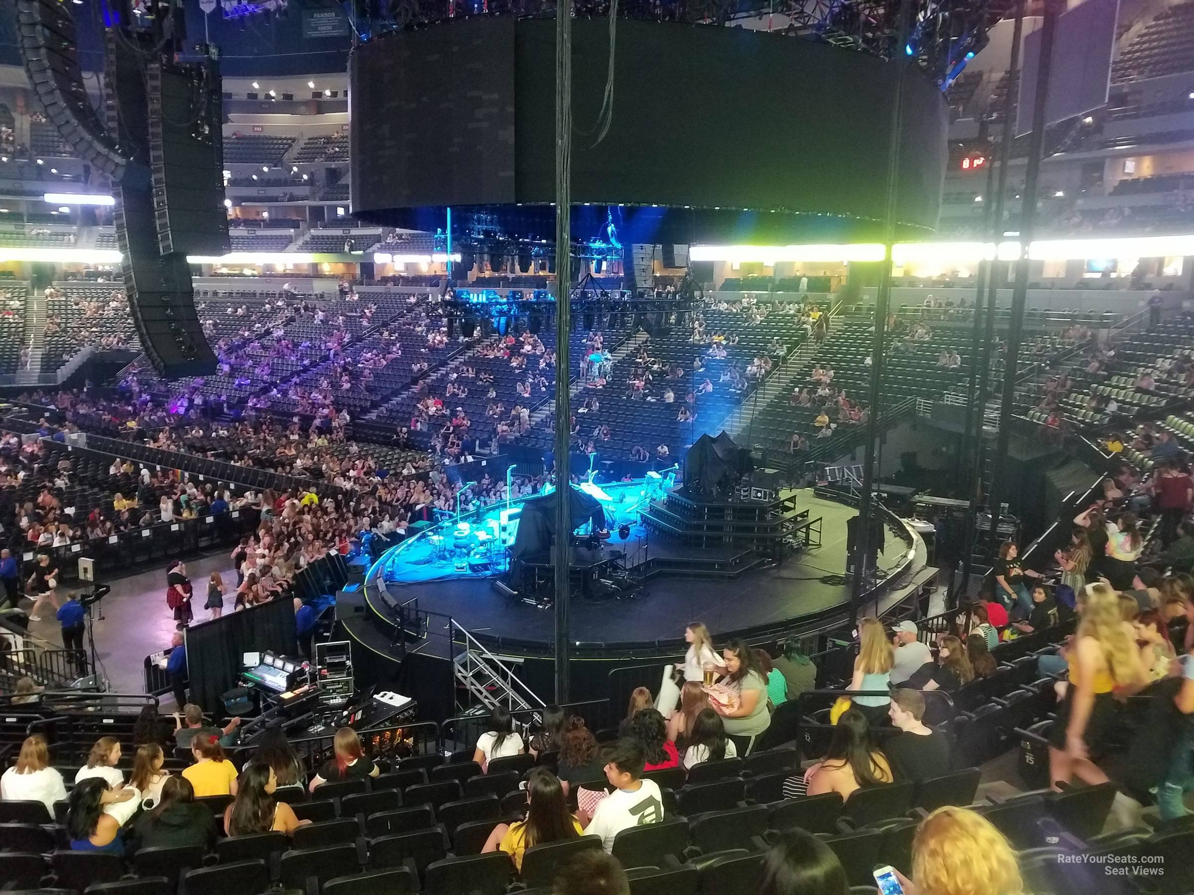 section 142, row 19 seat view  for concert - ball arena