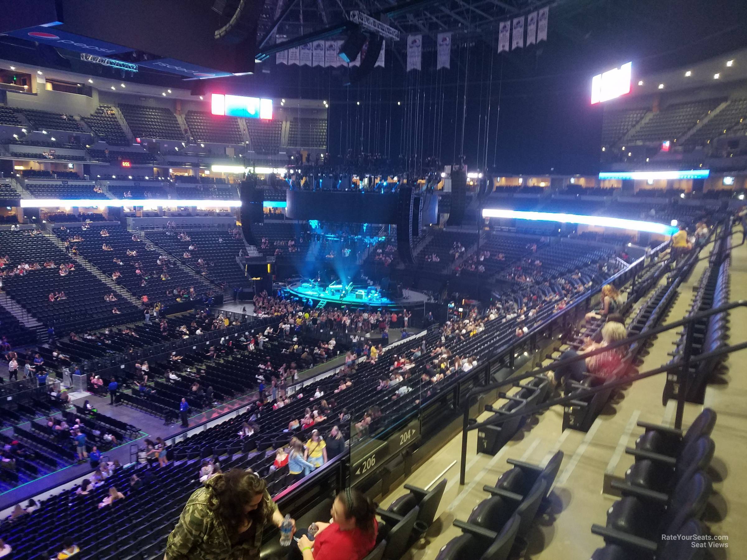 Pepsi Center Section 206 Concert Seating - RateYourSeats.com