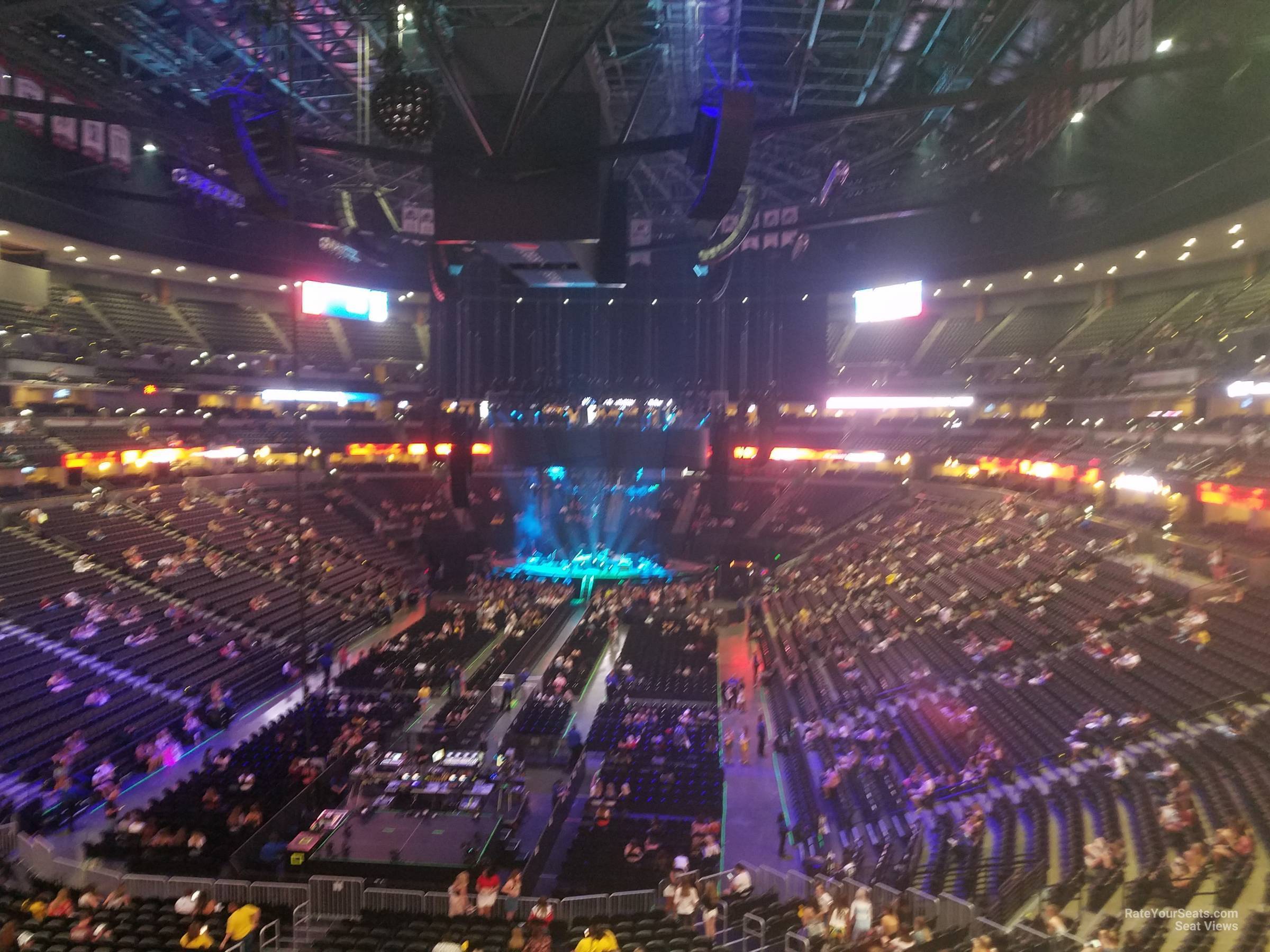 section 214, row 4 seat view  for concert - ball arena