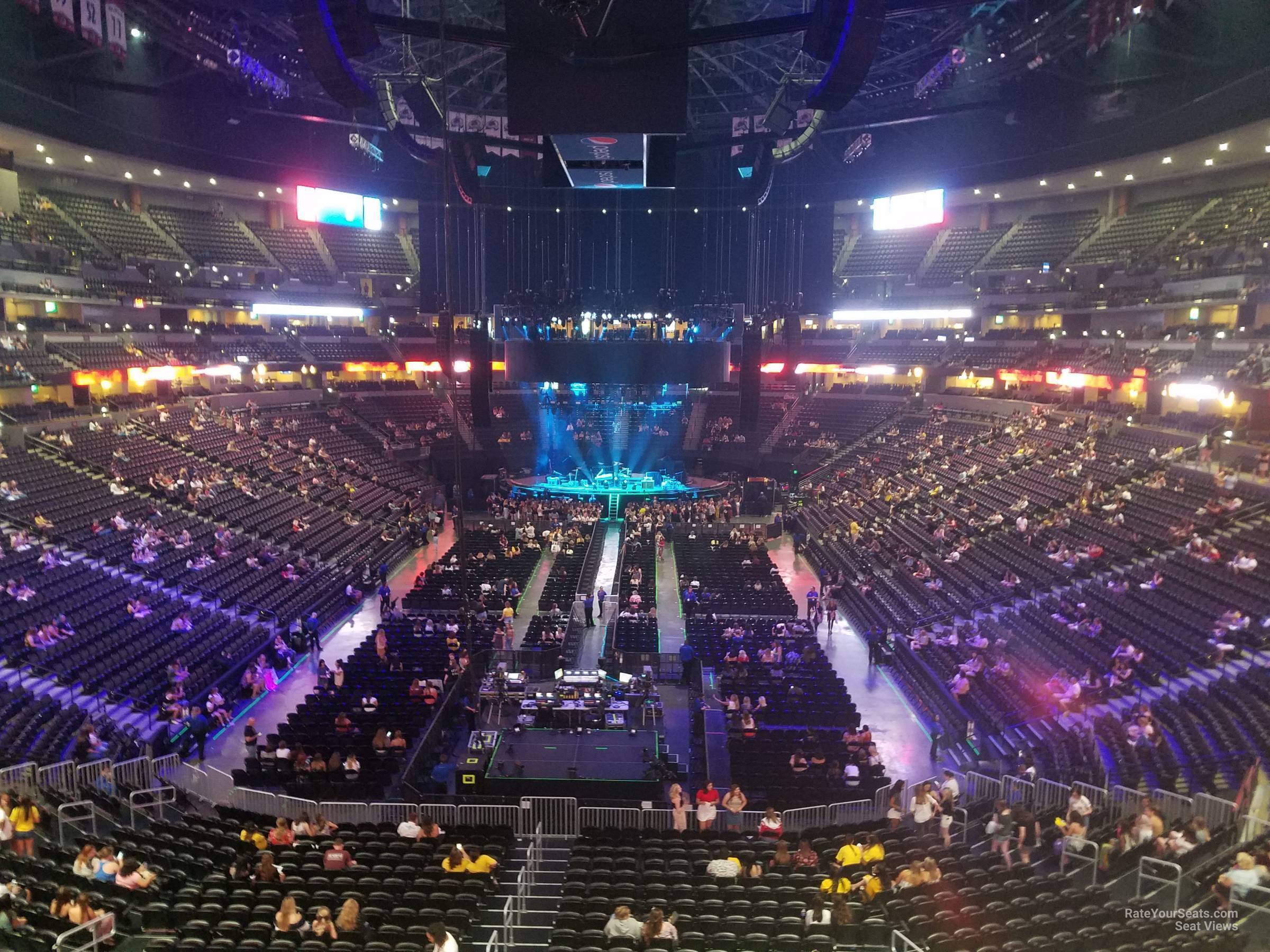 section 216, row 4 seat view  for concert - ball arena