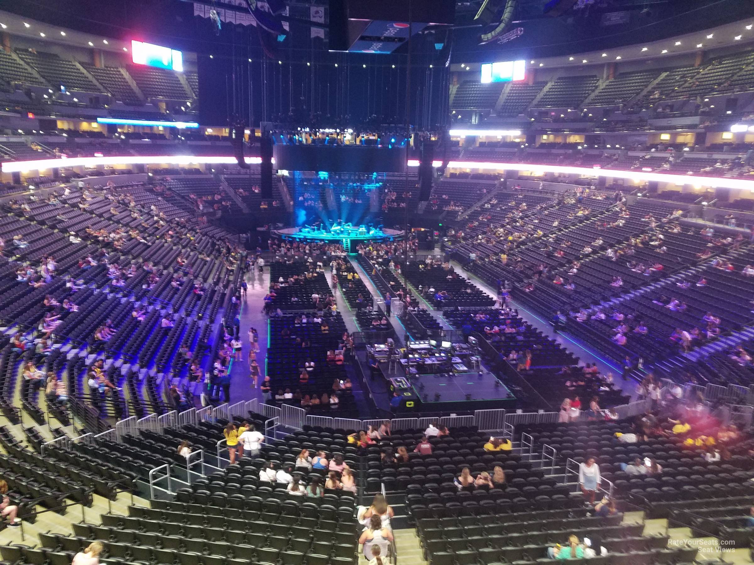 section 218, row 4 seat view  for concert - ball arena
