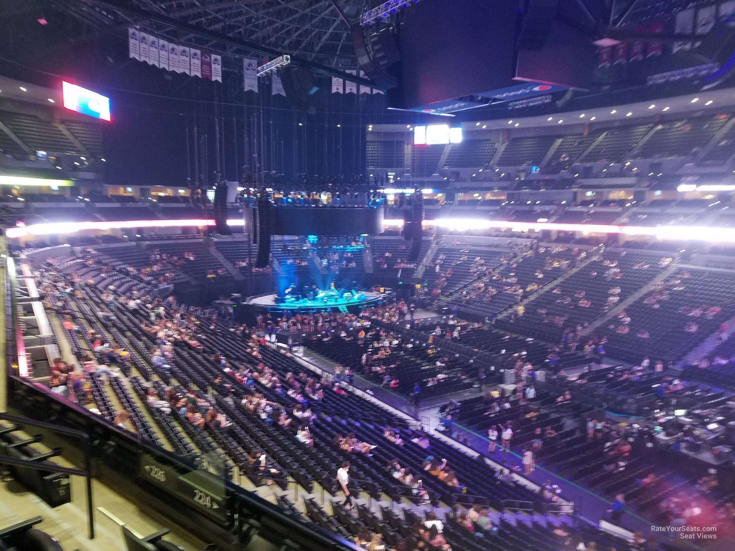 section 224, row 4 seat view  for concert - ball arena